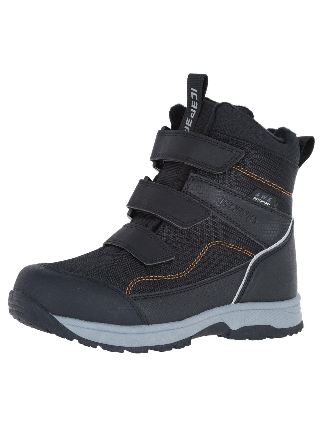 Icepeak, Alga Jr snowboots kinderen Black zwart 