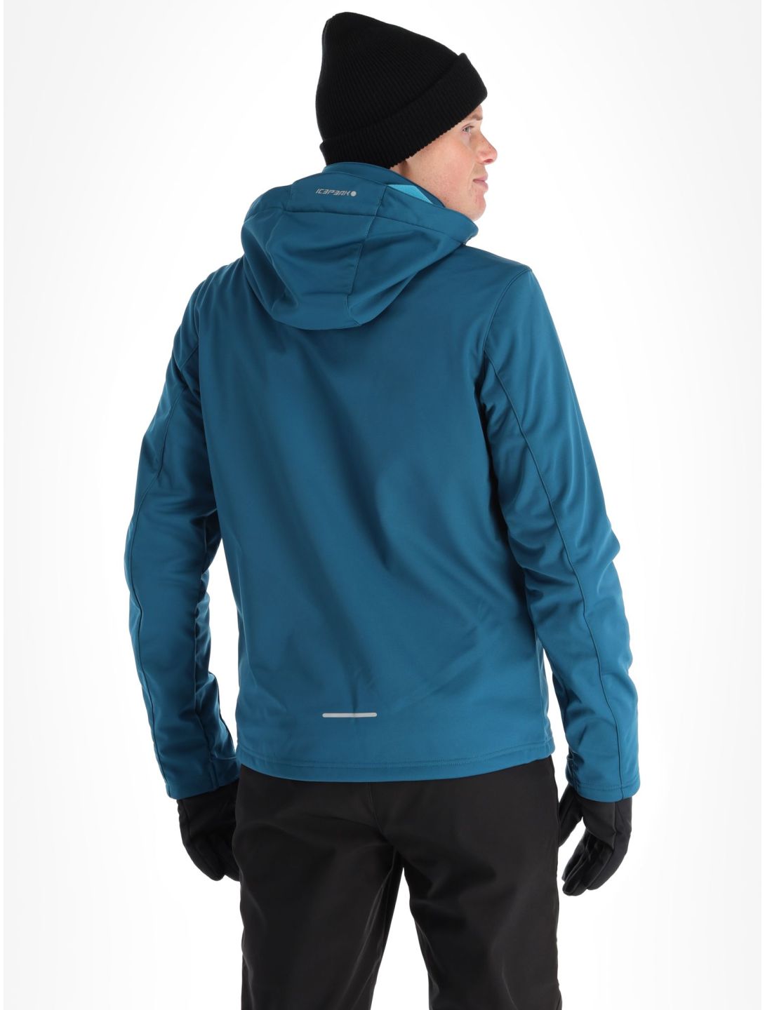 Icepeak, Biggs softshell ski-jas heren turquoise blauw 