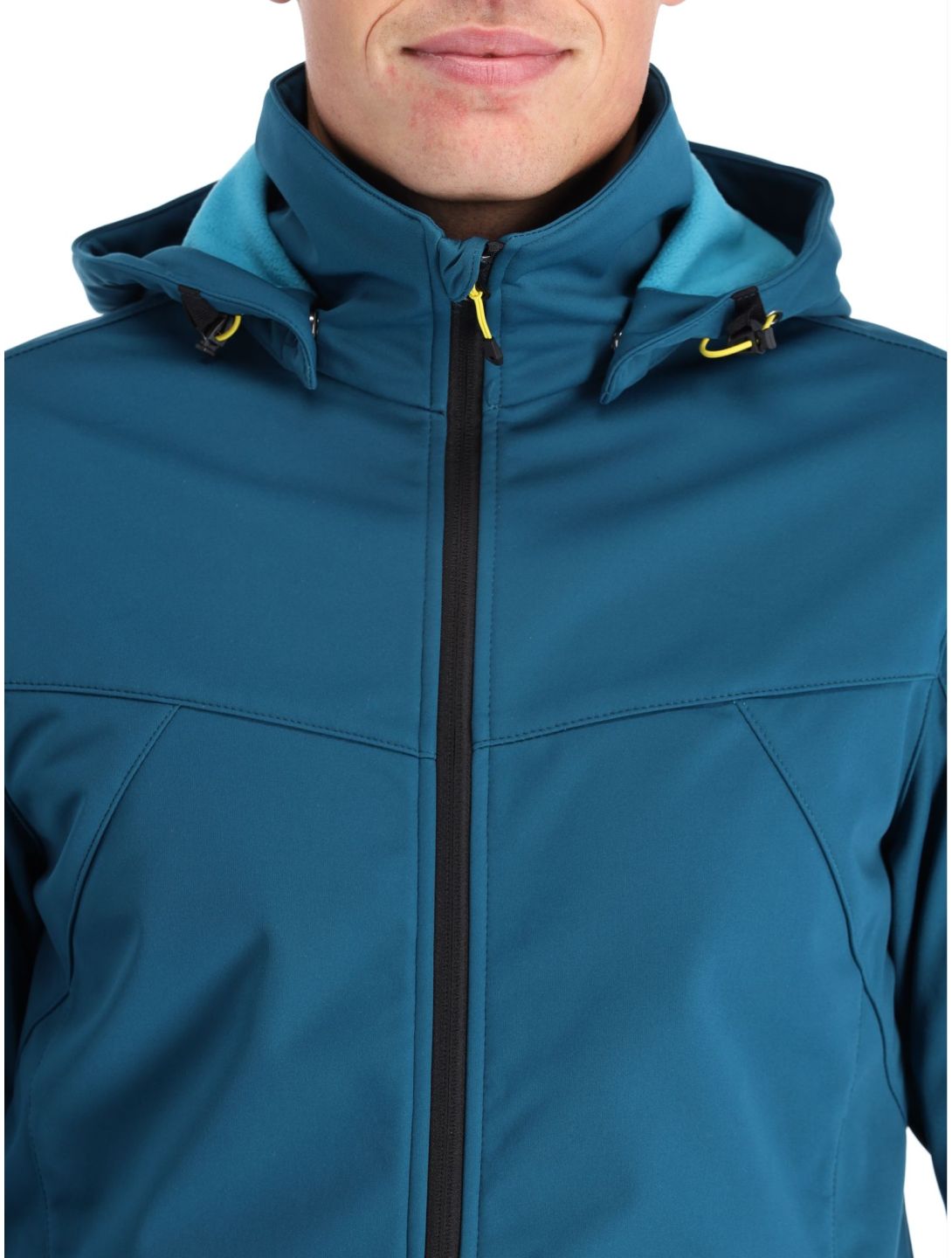 Icepeak, Biggs softshell ski-jas heren turquoise blauw 