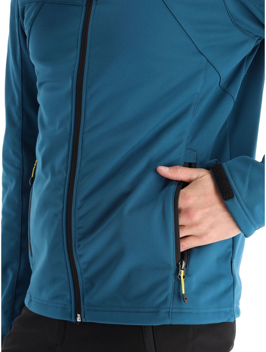 Icepeak, Biggs softshell ski-jas heren turquoise blauw 