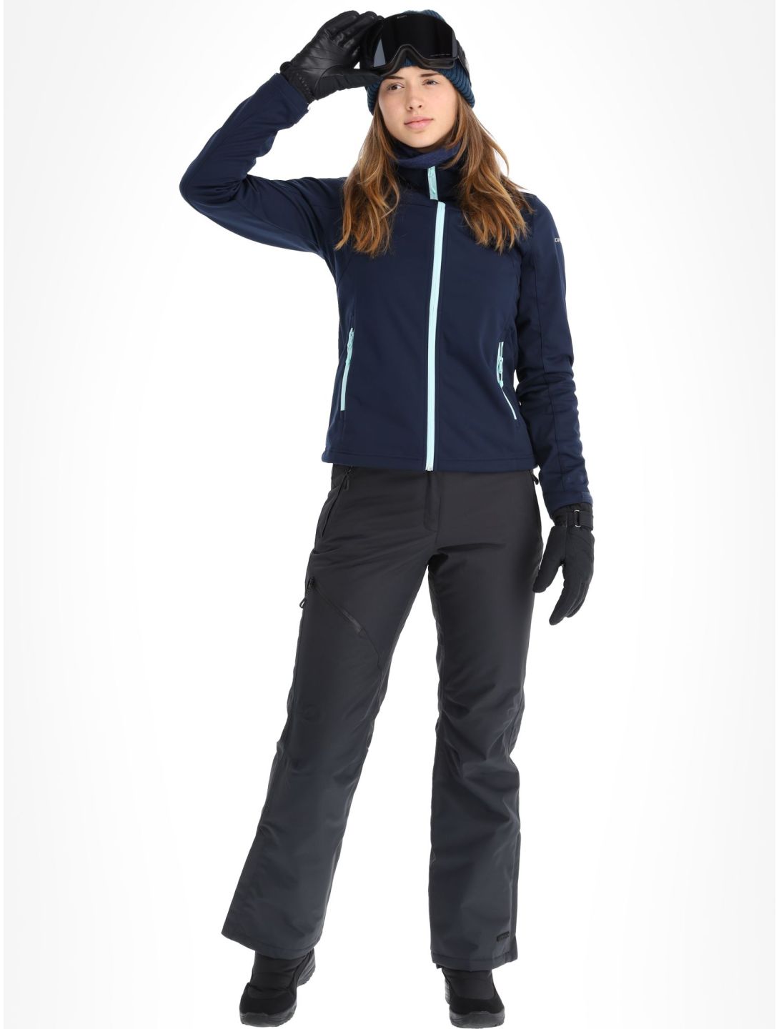 Icepeak, Boise softshell ski-jas dames blauw 