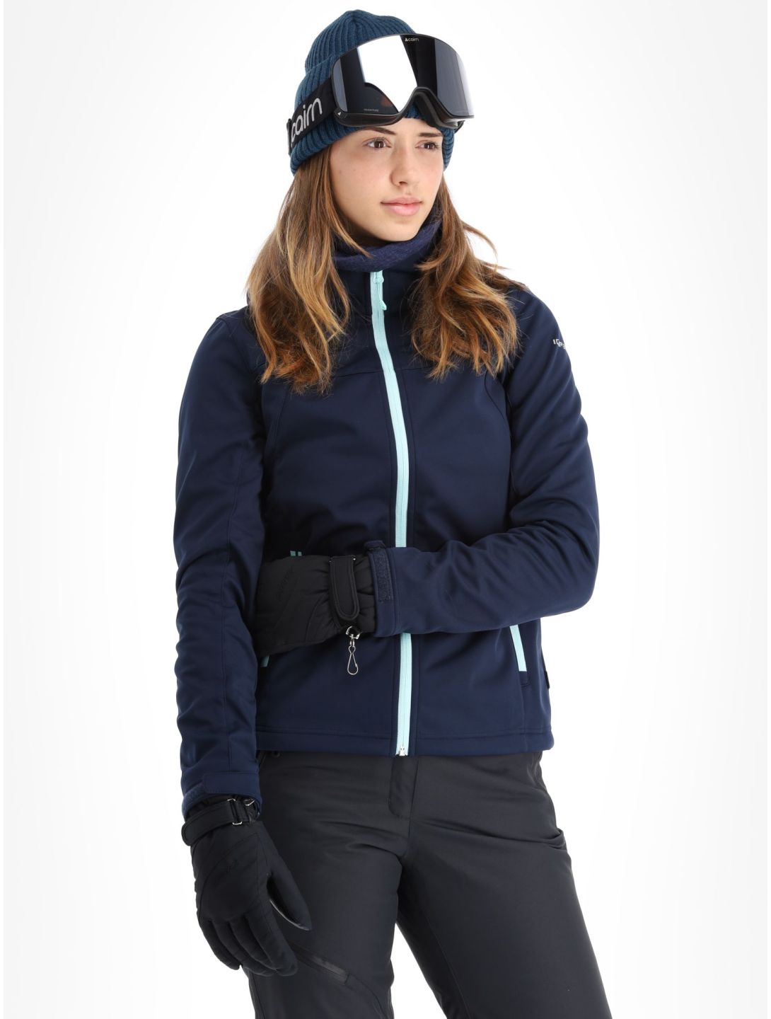 Icepeak, Boise softshell ski-jas dames blauw 