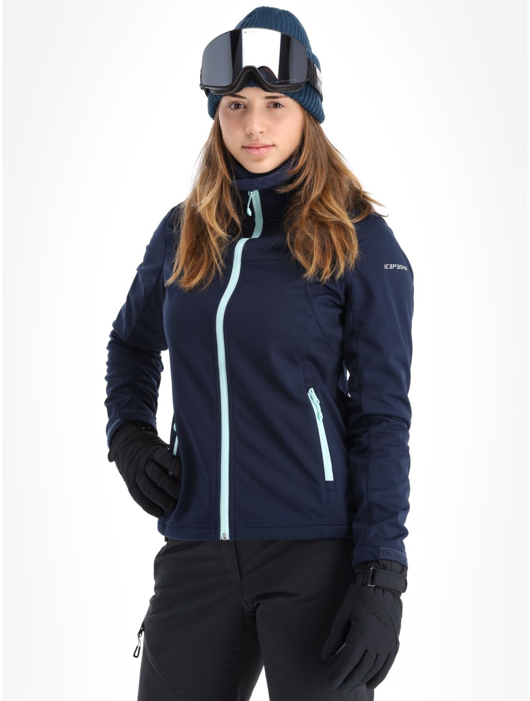 Icepeak, Boise softshell ski-jas dames blauw 