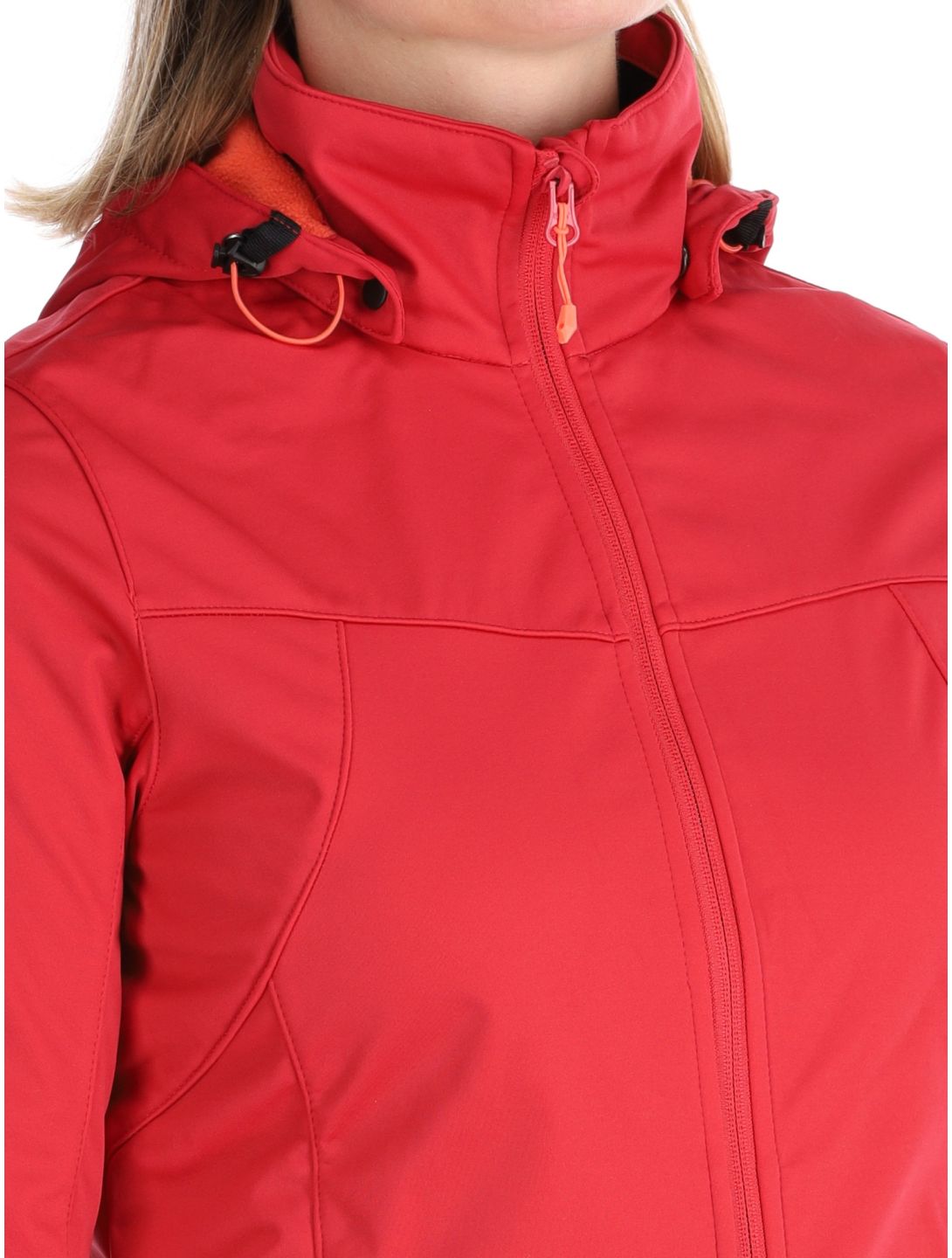 Icepeak, Boise softshell ski-jas dames Cranberry rood 