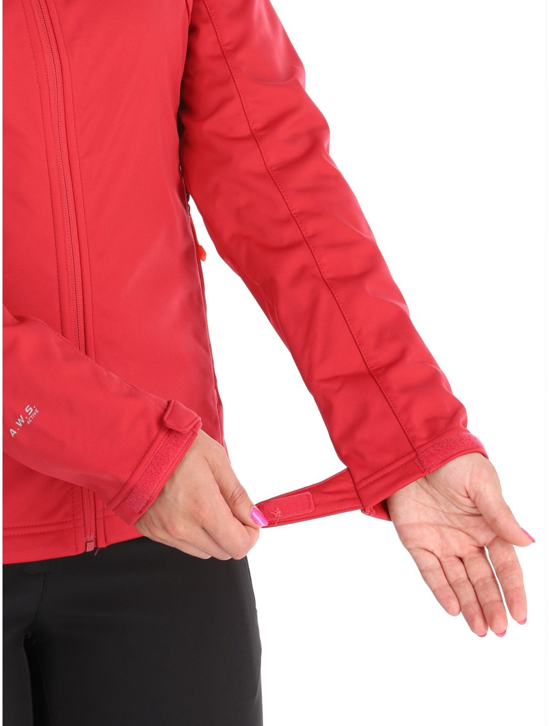 Icepeak, Boise softshell ski-jas dames Cranberry rood 