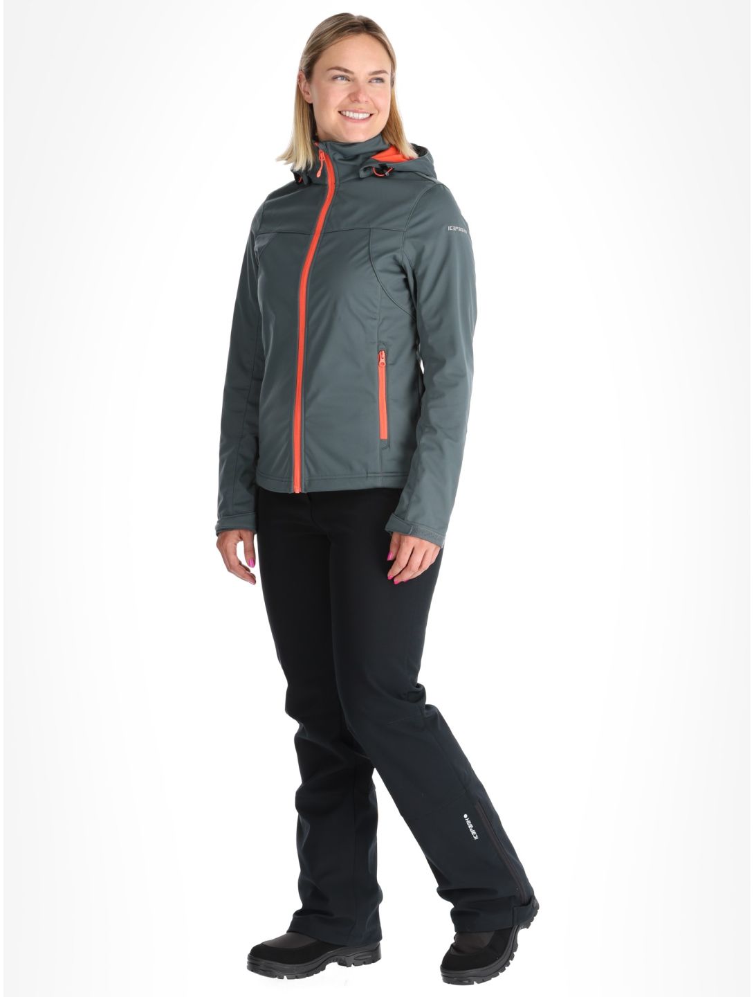 Icepeak, Boise softshell ski-jas dames Green groen 