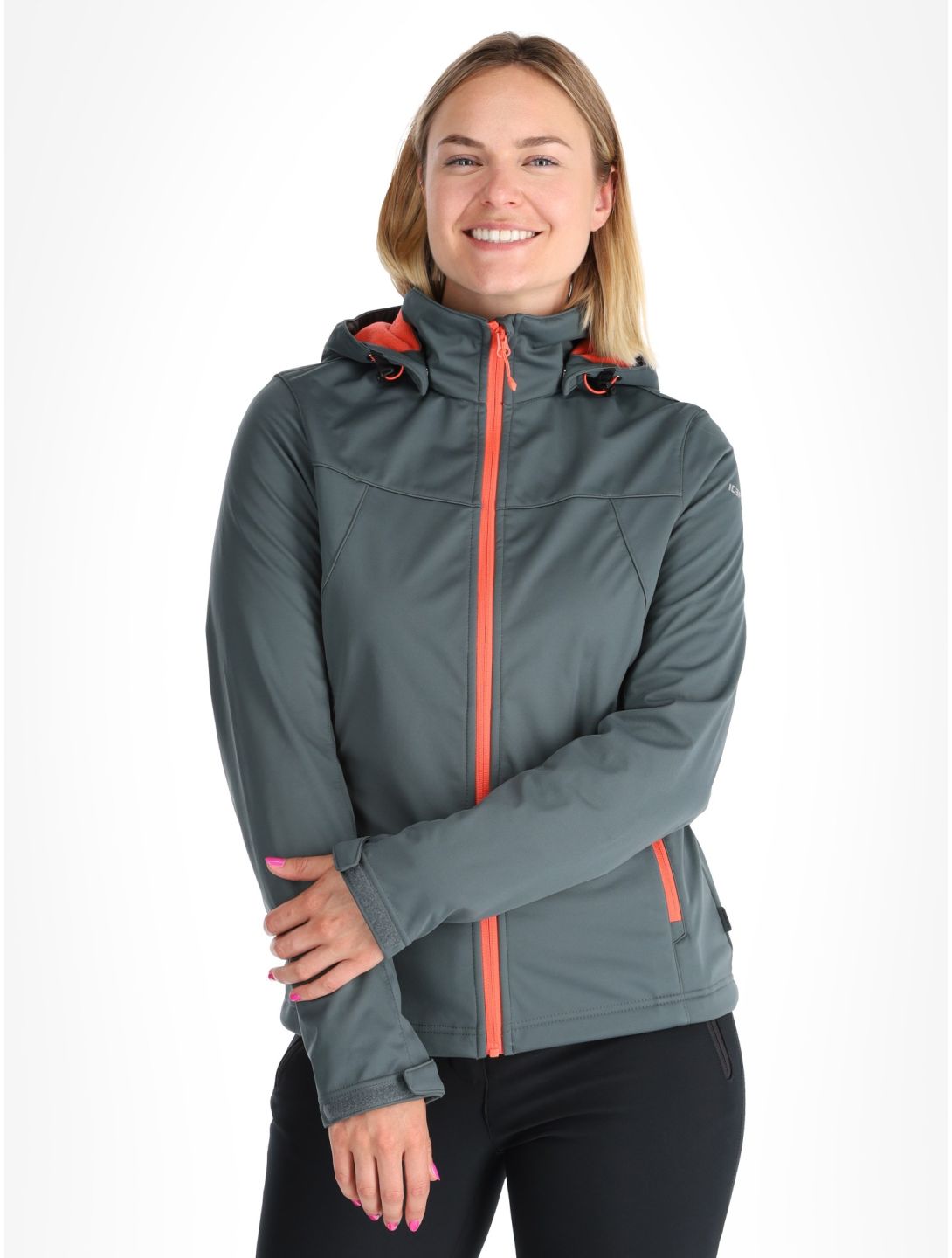 Icepeak, Boise softshell ski-jas dames Green groen 