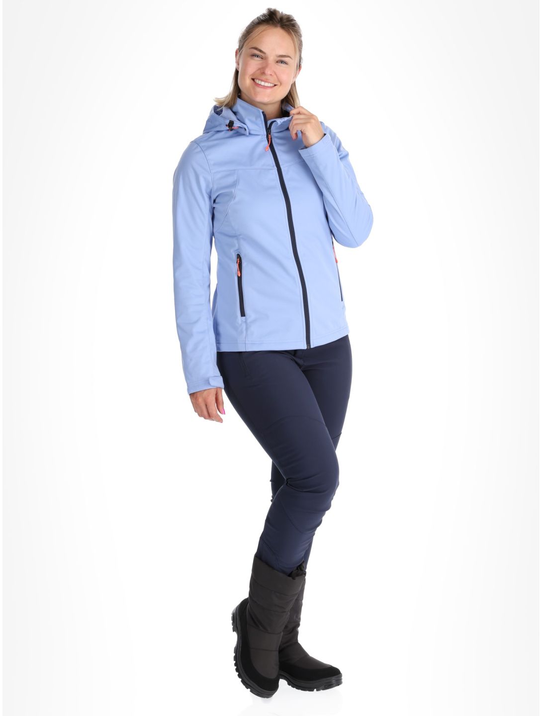 Icepeak, Boise softshell ski-jas dames Light Blue blauw 