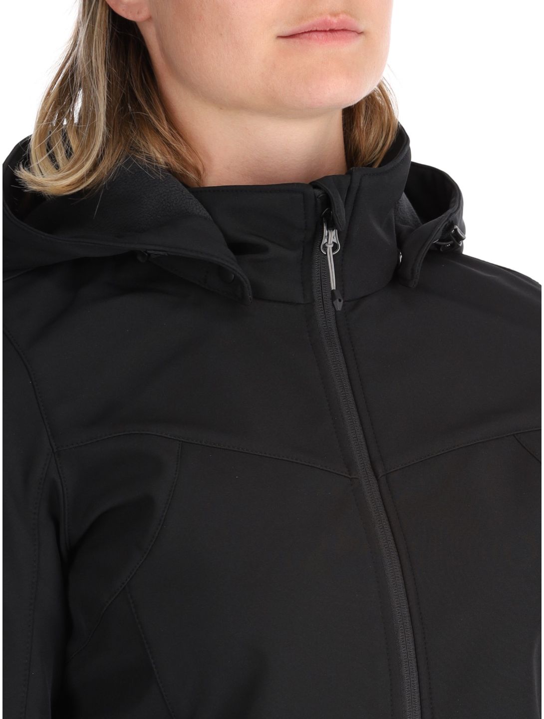 Icepeak, Brenham softshell ski-jas dames Basic Black zwart 