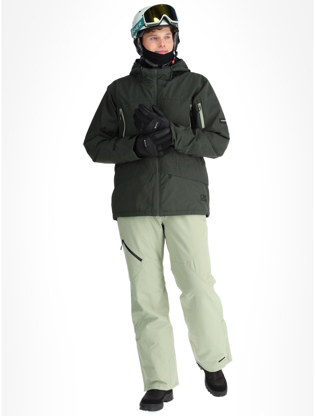 Icepeak, Castres ski-jas heren Dark Olive groen 