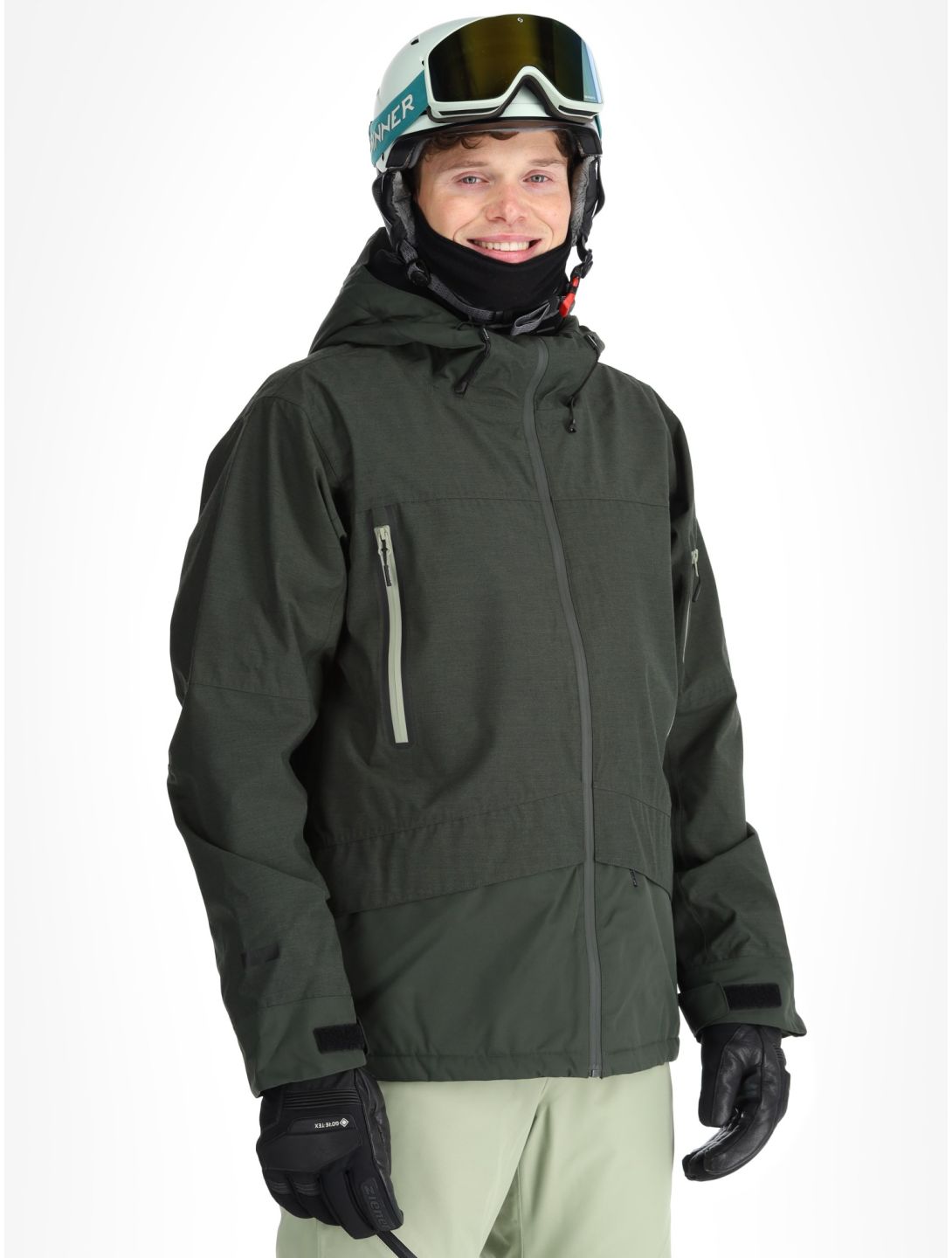 Icepeak, Castres ski-jas heren Dark Olive groen 