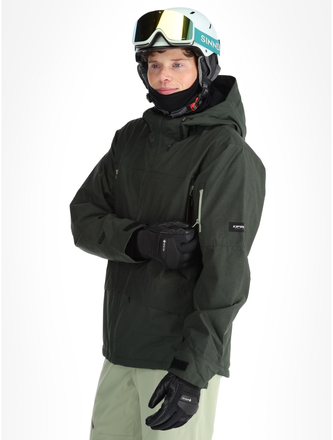 Icepeak, Castres ski-jas heren Dark Olive groen 