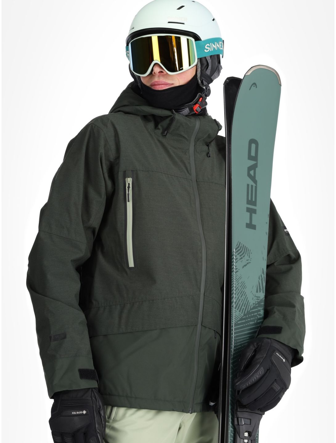 Icepeak, Castres ski-jas heren Dark Olive groen 