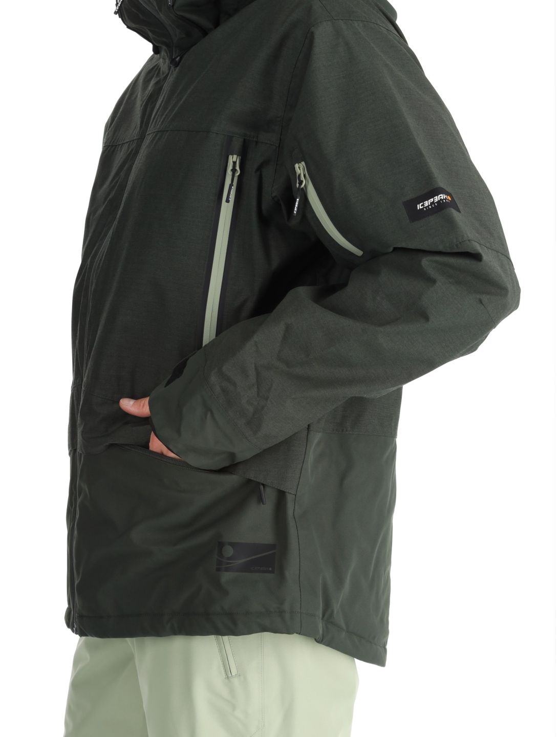 Icepeak, Castres ski-jas heren Dark Olive groen 