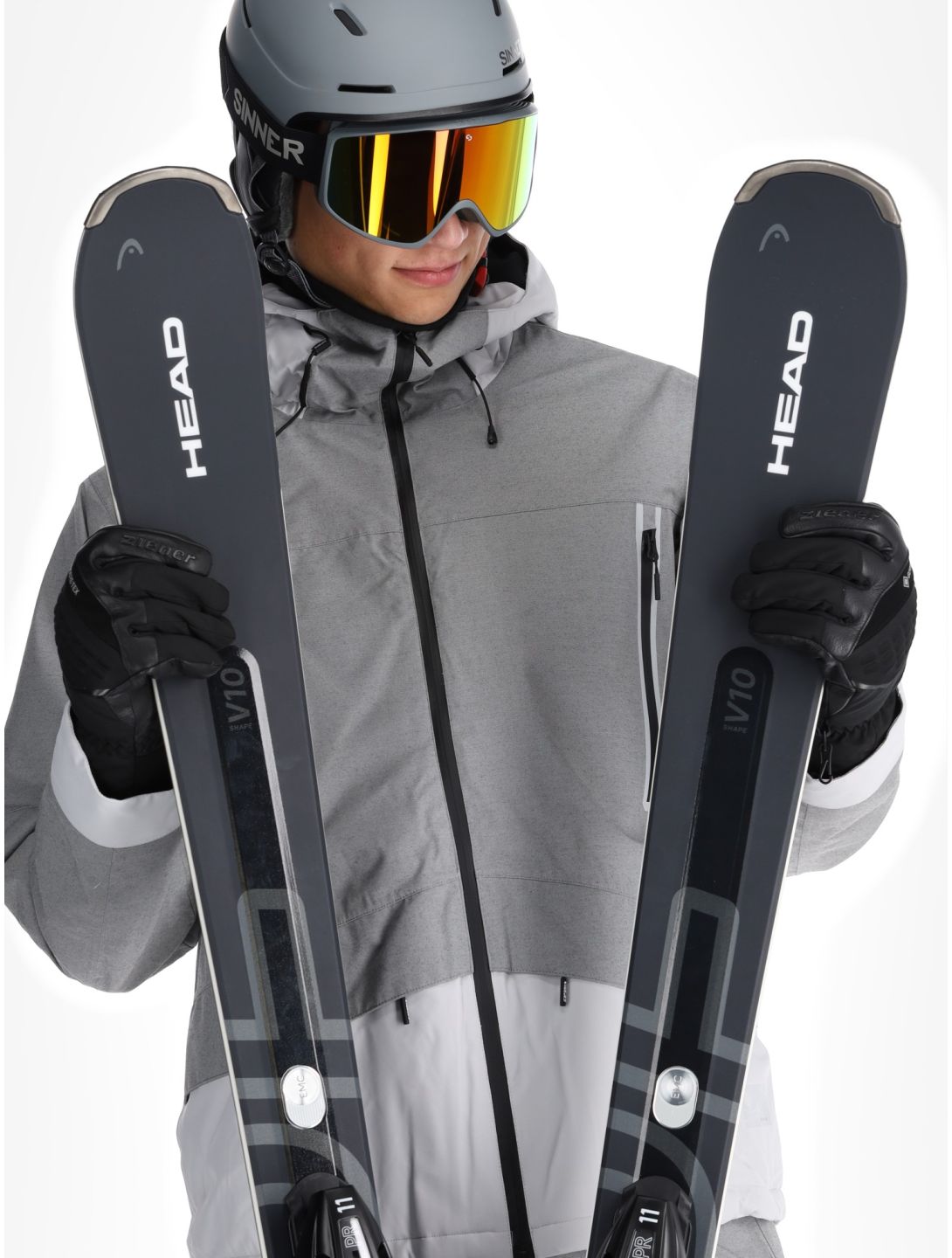 Icepeak, Castres ski-jas heren Light Grey grijs 