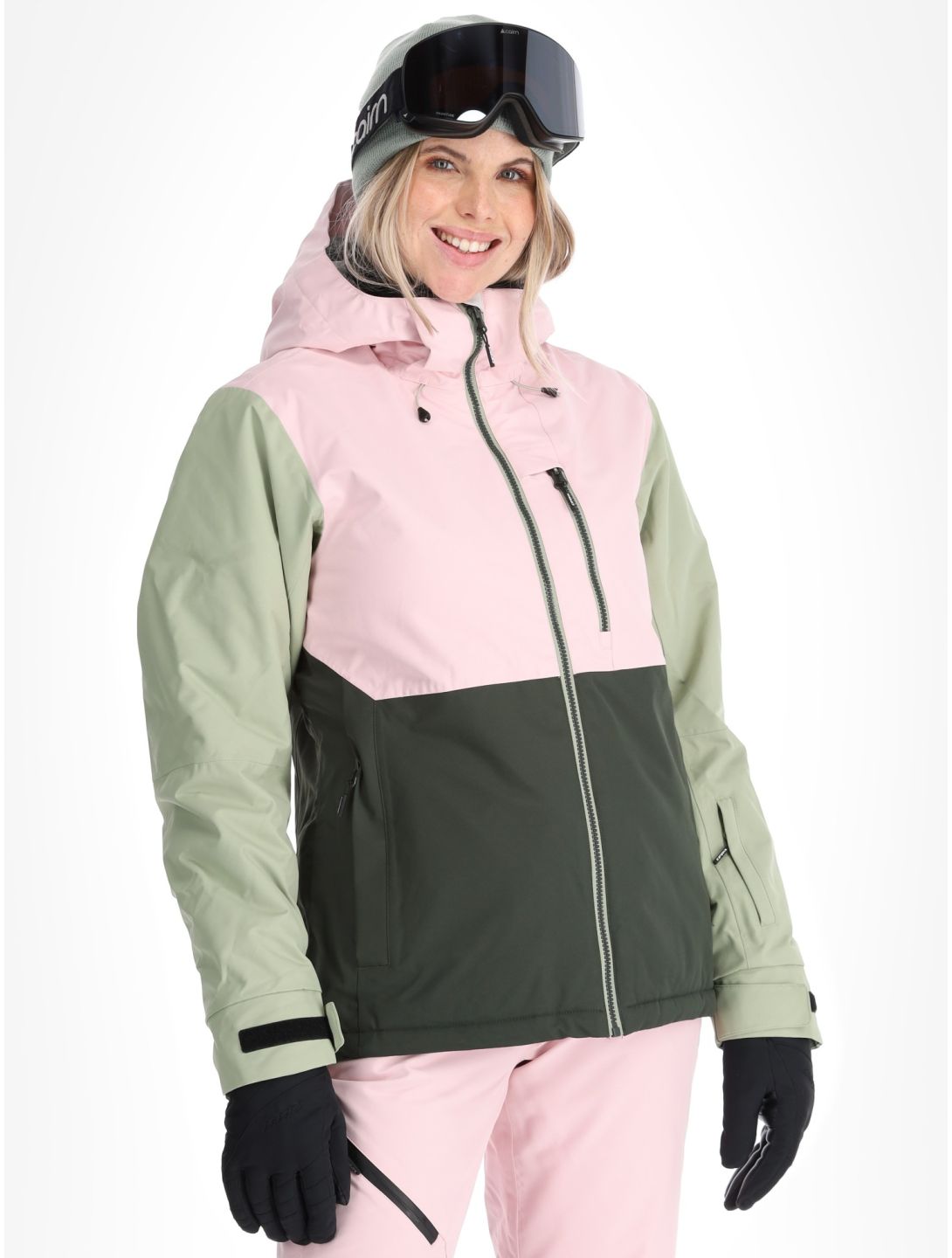 Icepeak, Cathay ski-jas dames Asparagus groen 