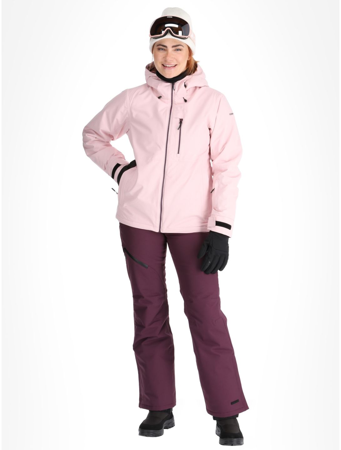 Icepeak, Cathay ski-jas dames Baby Pink roze 