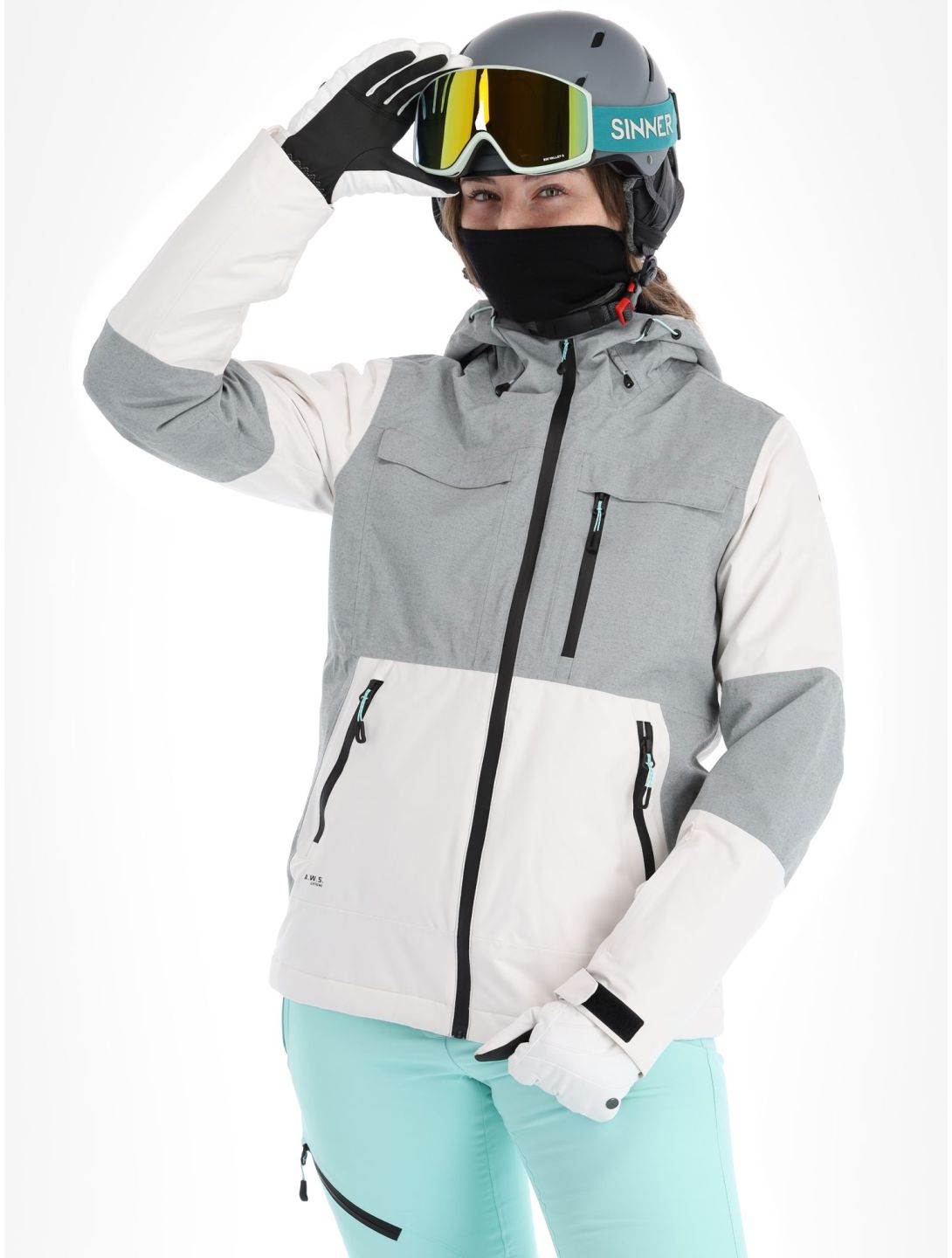 Icepeak, Cavour ski-jas dames Powder wit 