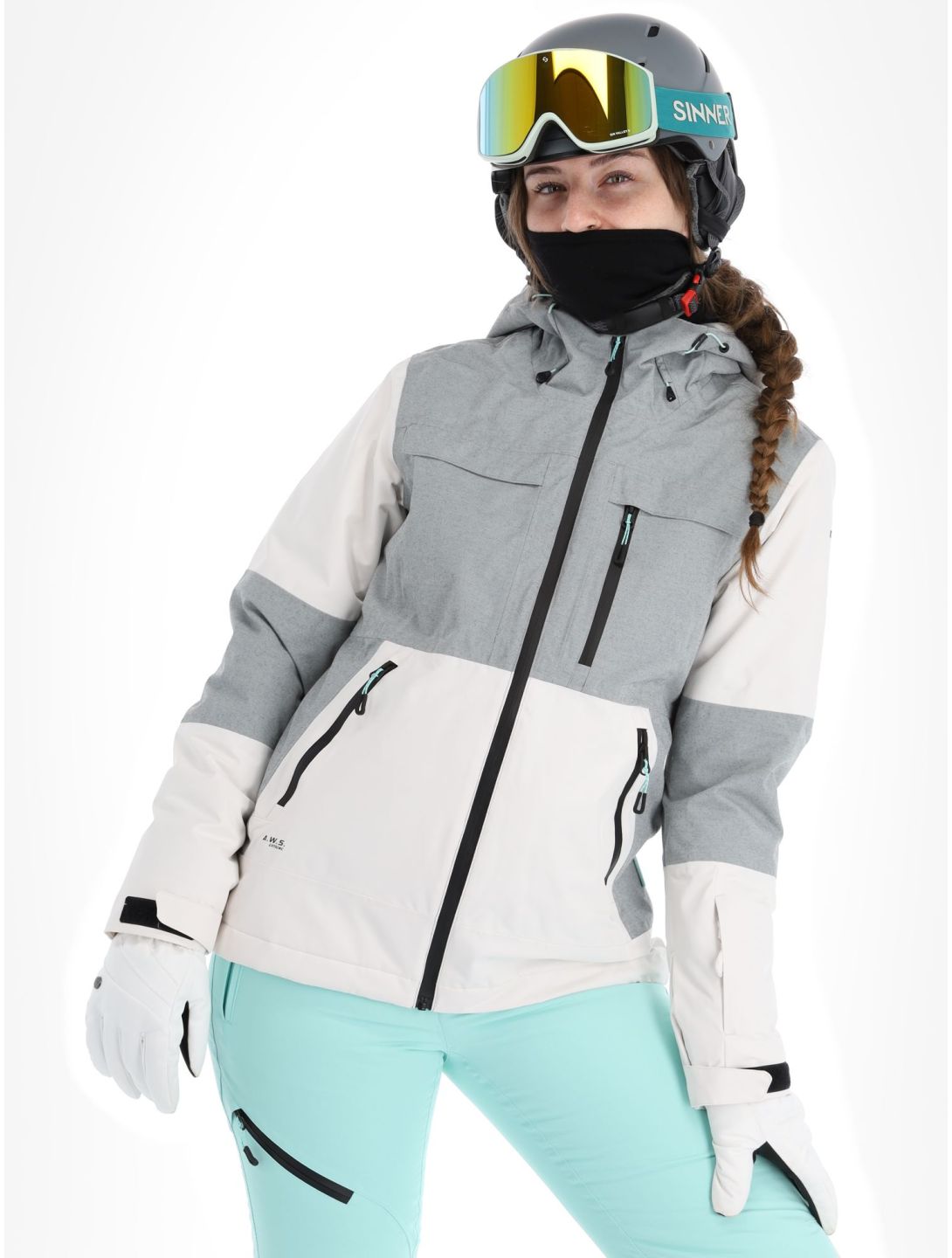 Icepeak, Cavour ski-jas dames Powder wit 