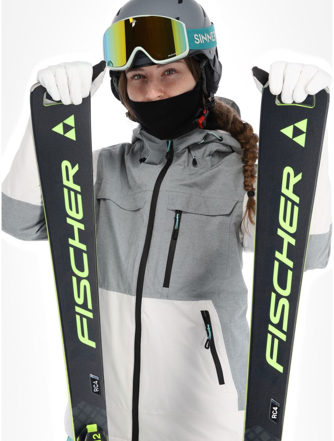 Icepeak, Cavour ski-jas dames Powder wit 