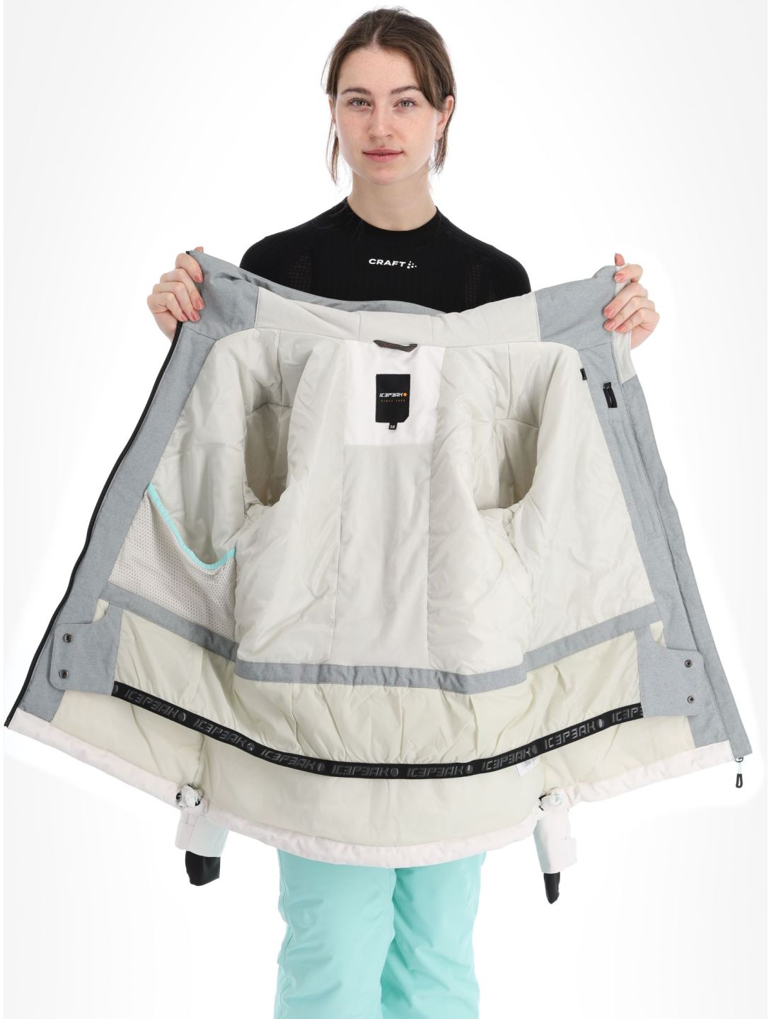 Icepeak, Cavour ski-jas dames Powder wit 