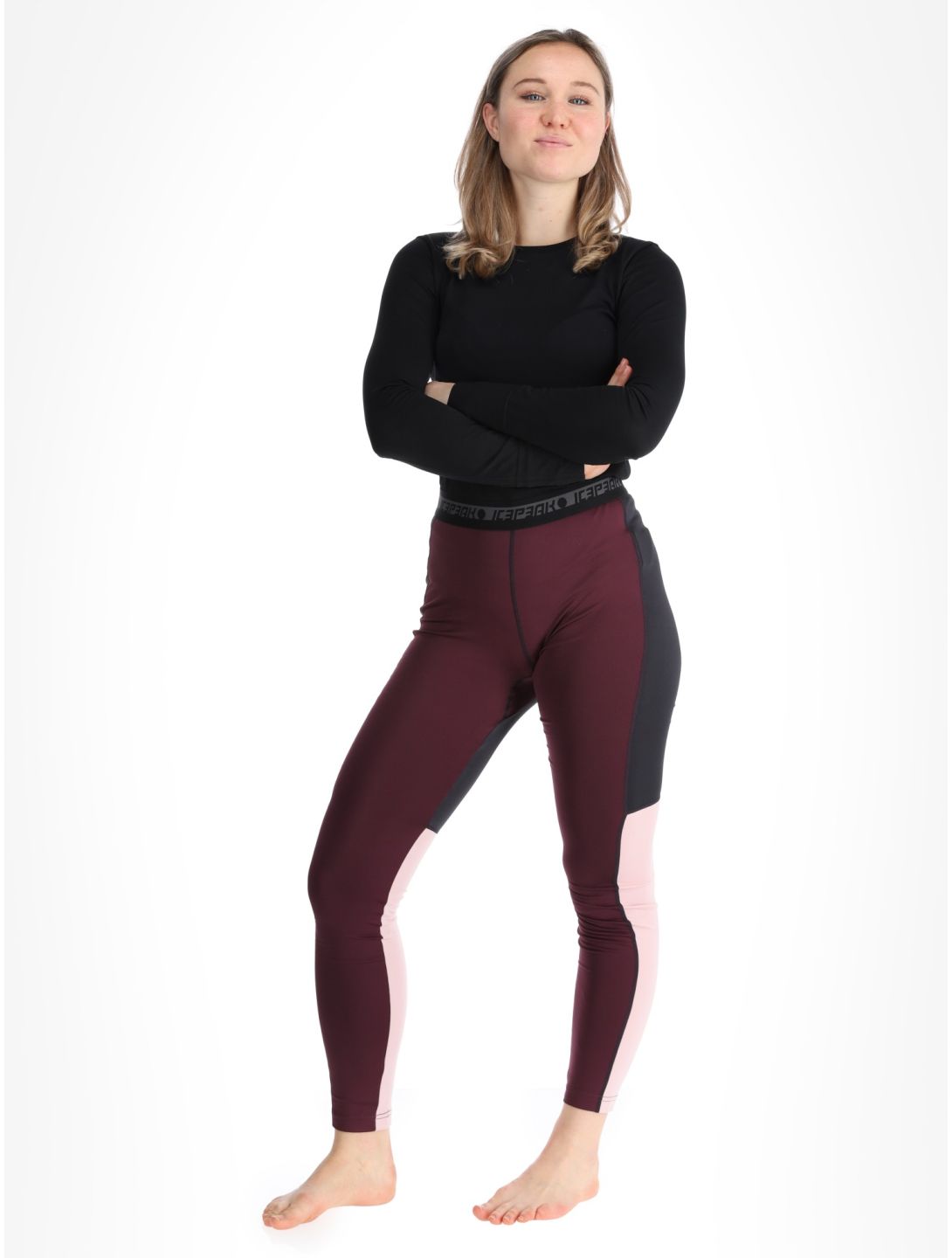 Icepeak, Como thermobroek dames Plum paars 