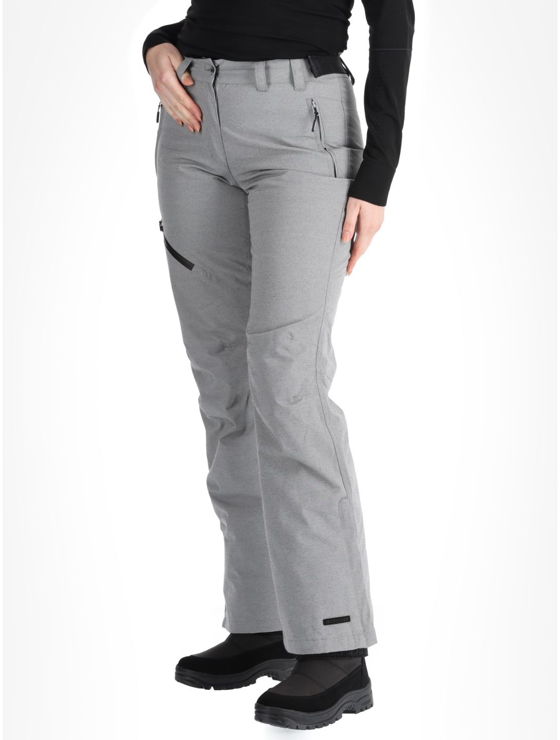 Icepeak, Cordele skibroek dames Light Grey grijs 