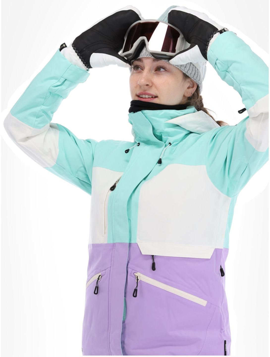 Icepeak, Curran ski-jas dames Light Green groen, paars 