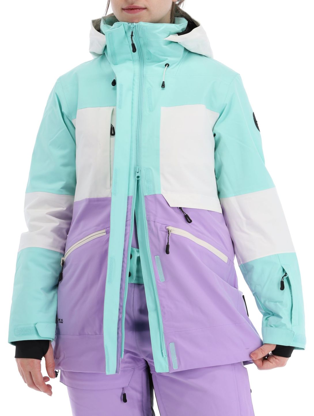 Icepeak, Curran ski-jas dames Light Green groen, paars 