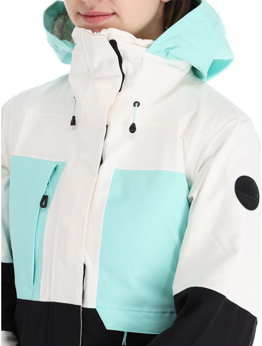 Icepeak, Curran ski-jas dames Powder wit, zwart 