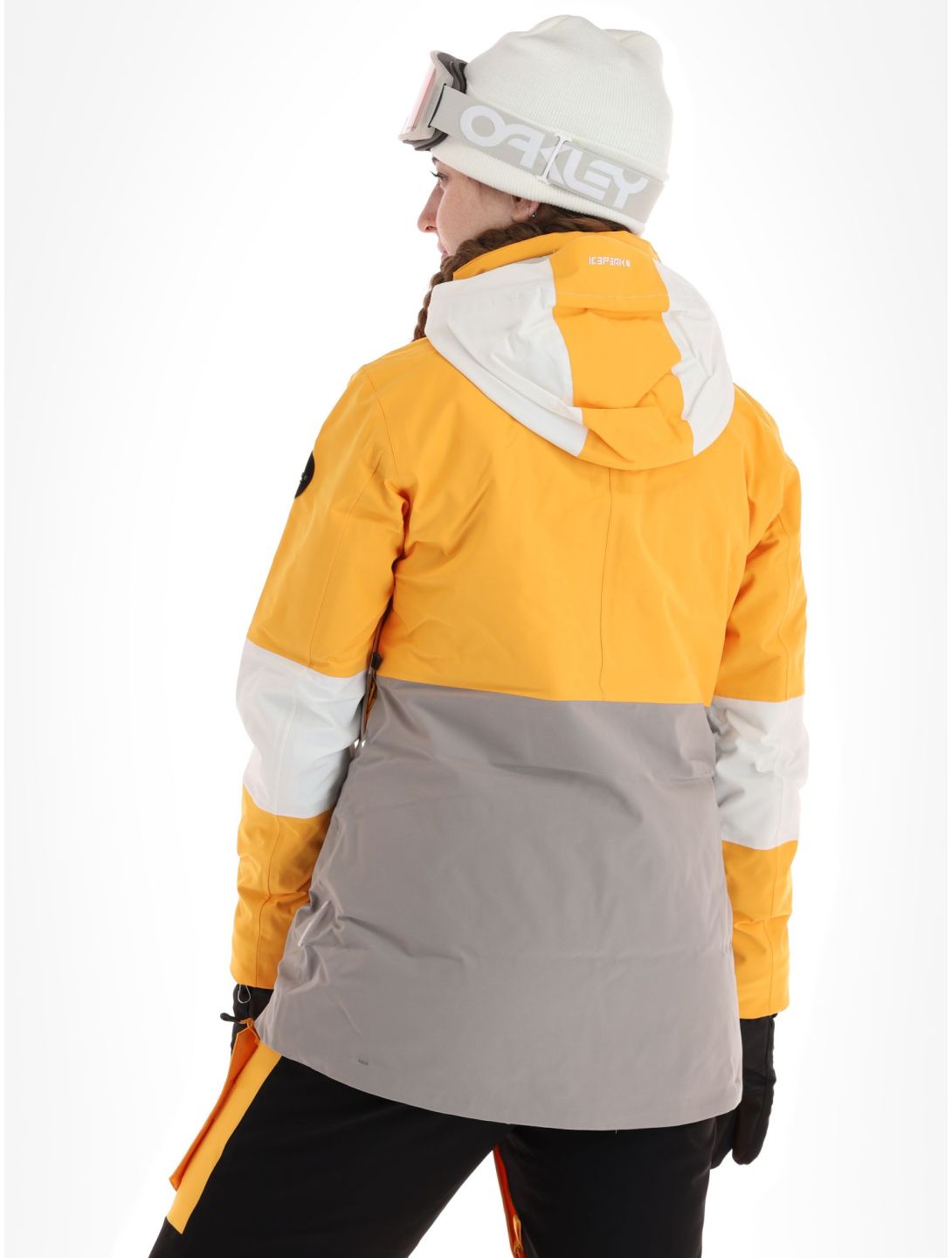 Icepeak, Curran ski-jas dames Yellow geel, grijs 