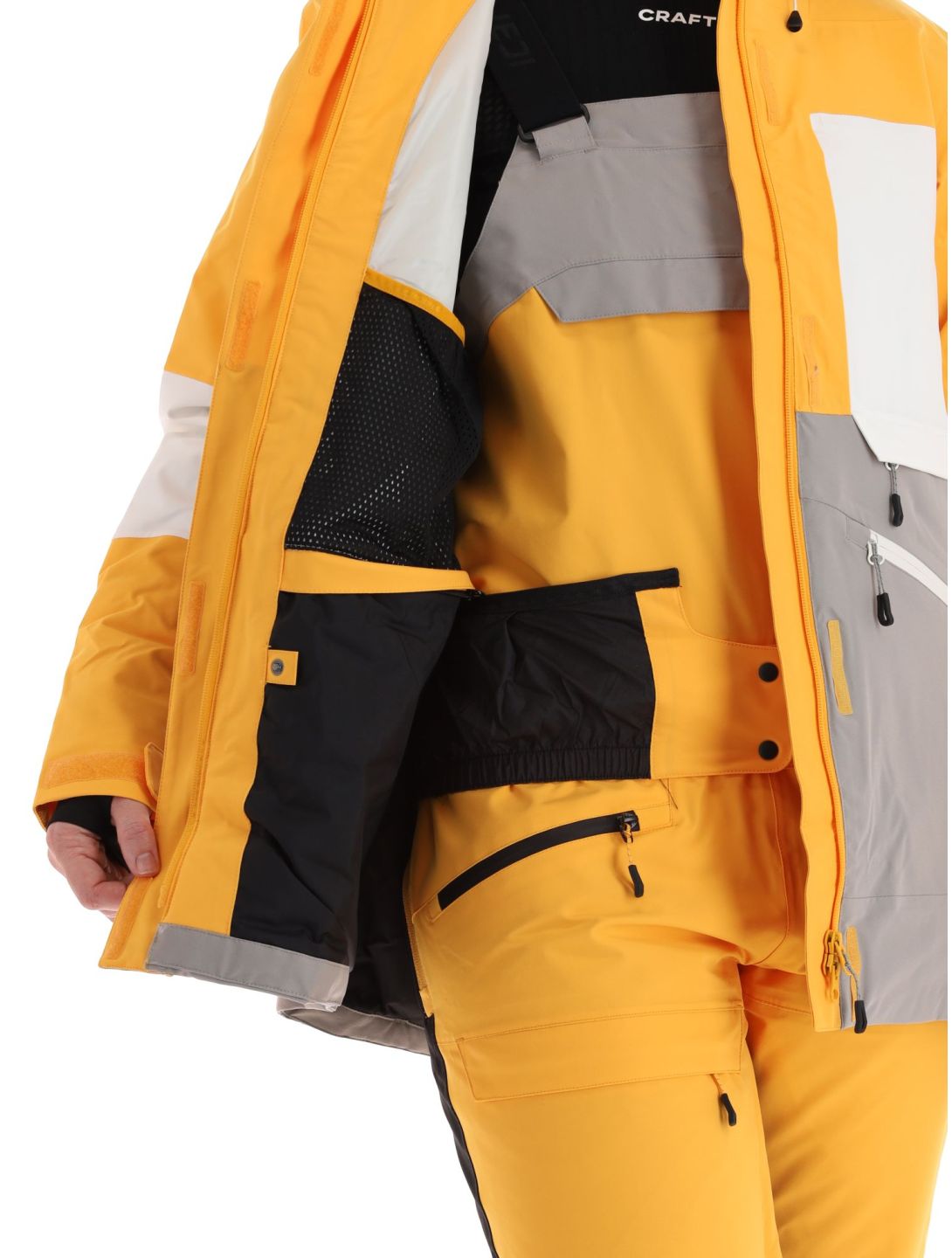 Icepeak, Curran ski-jas dames Yellow geel, grijs 