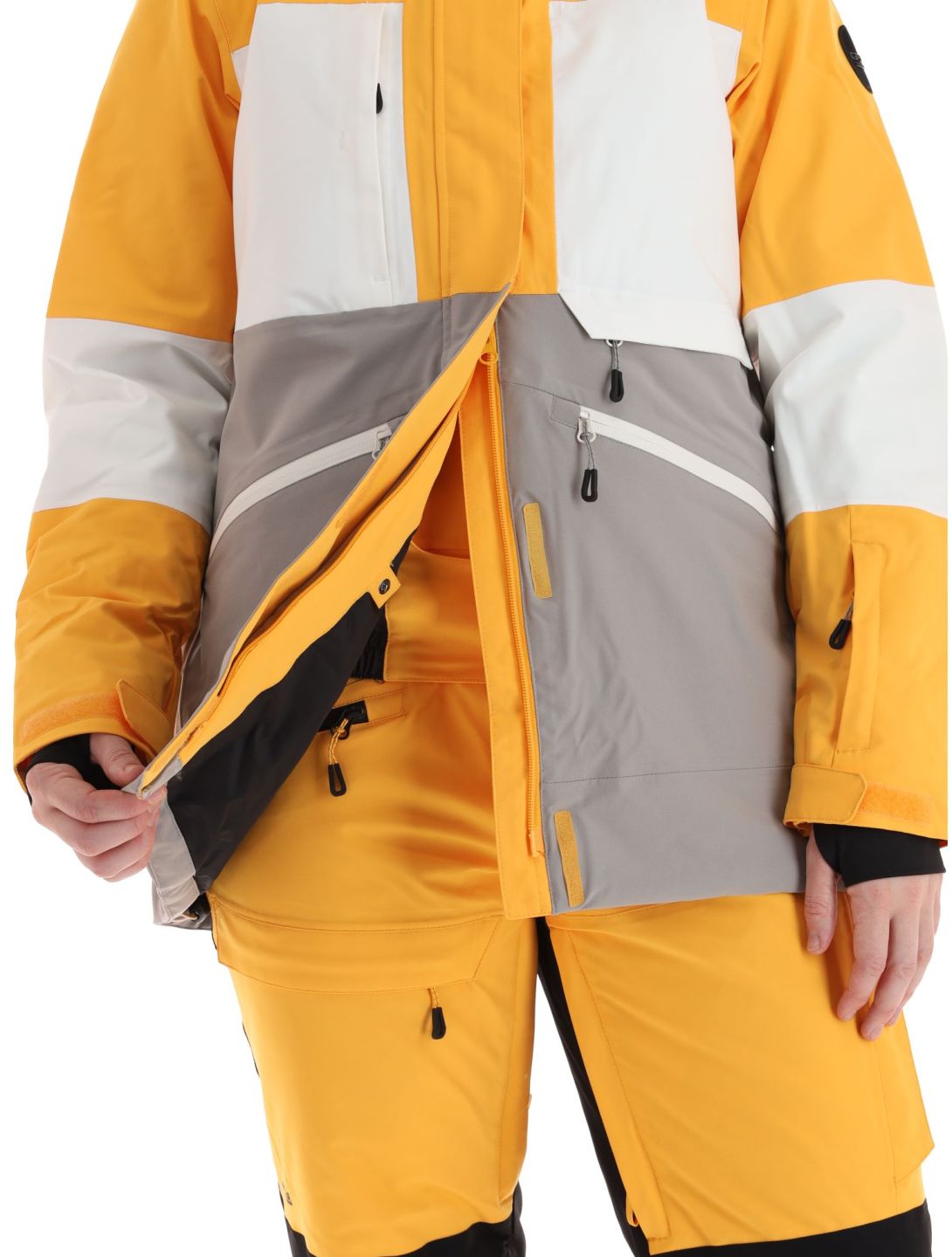 Icepeak, Curran ski-jas dames Yellow geel, grijs 