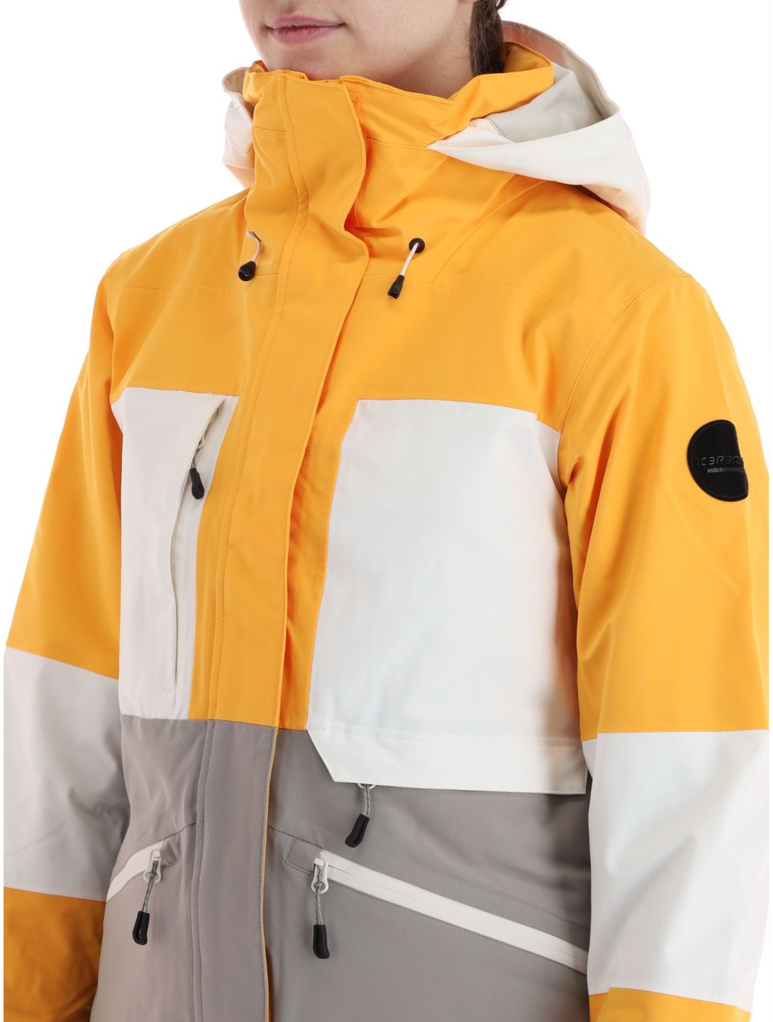 Icepeak, Curran ski-jas dames Yellow geel, grijs 