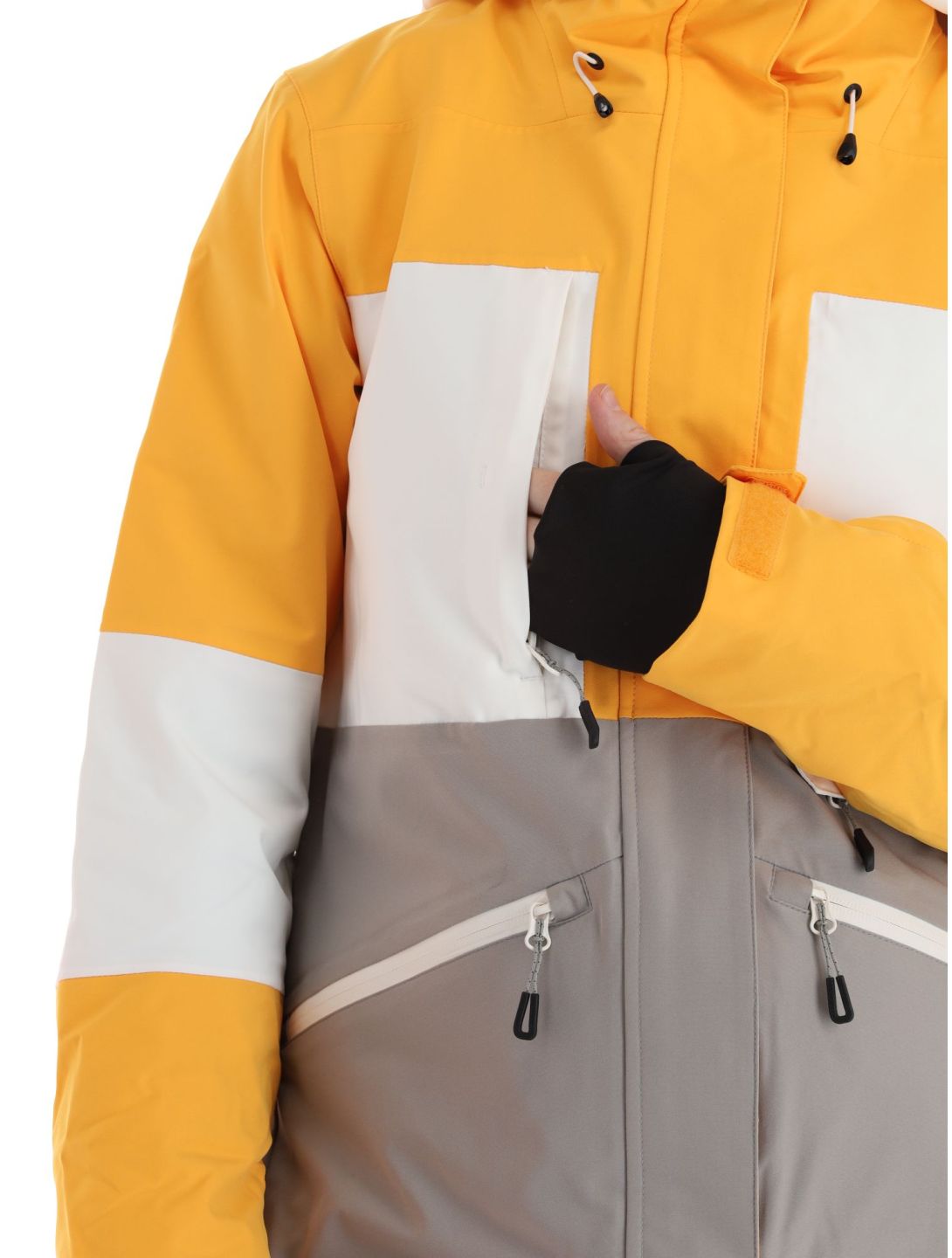 Icepeak, Curran ski-jas dames Yellow geel, grijs 