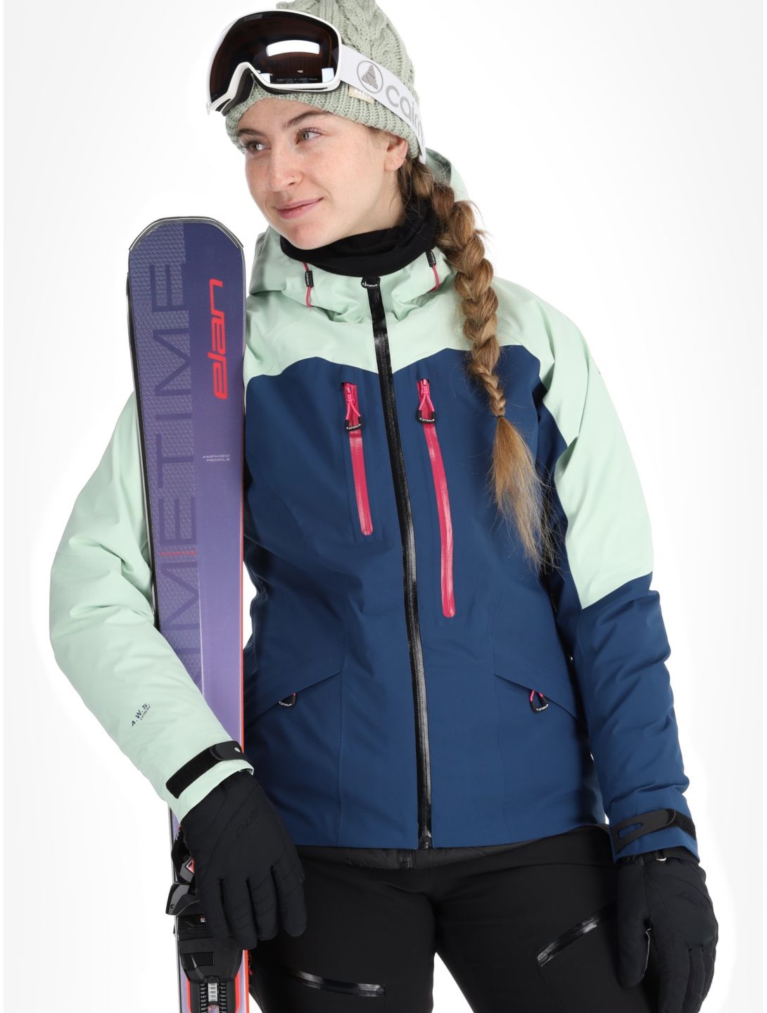 Icepeak, Datteln hardshell ski-jas dames Aloe groen 