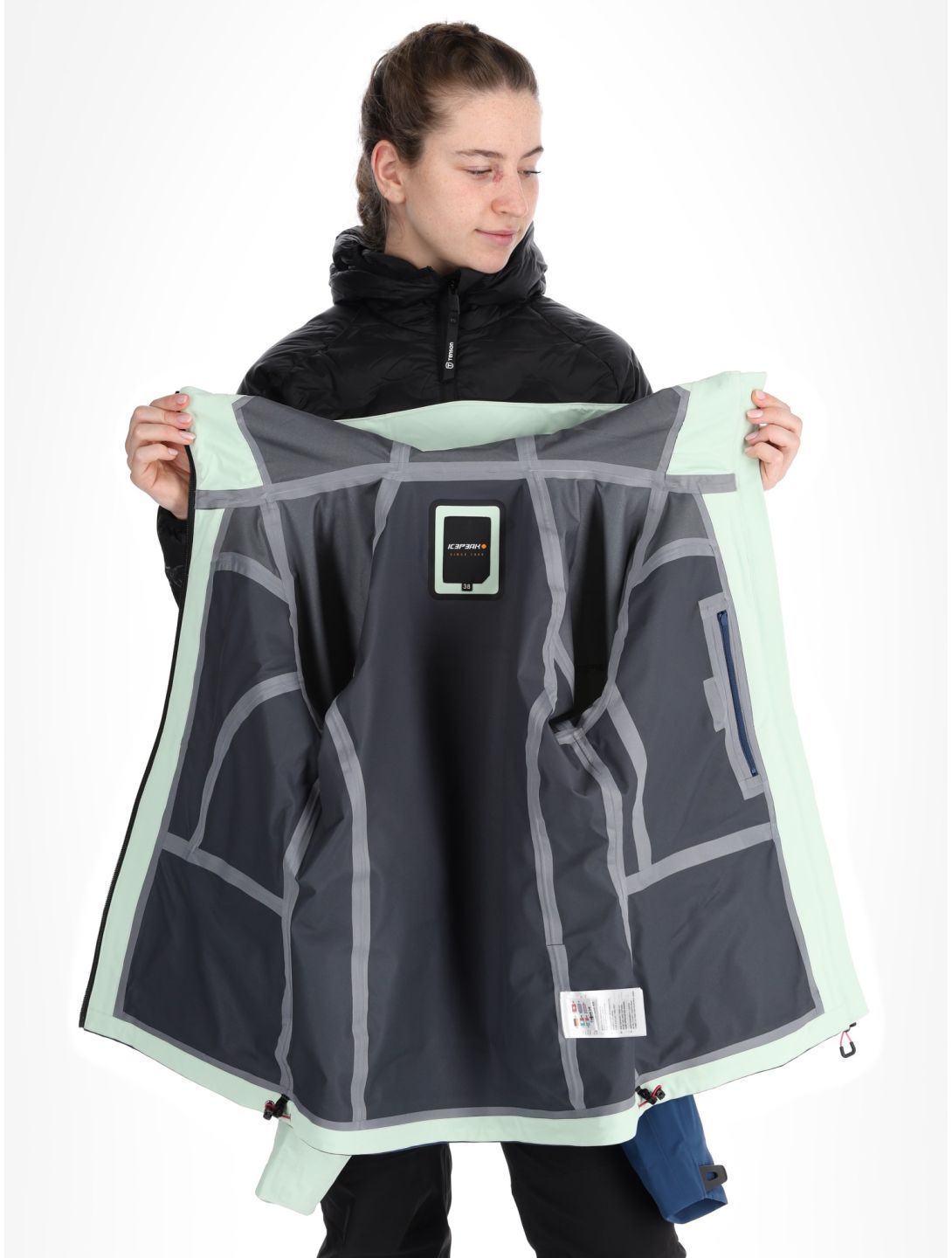 Icepeak, Datteln hardshell ski-jas dames Aloe groen 