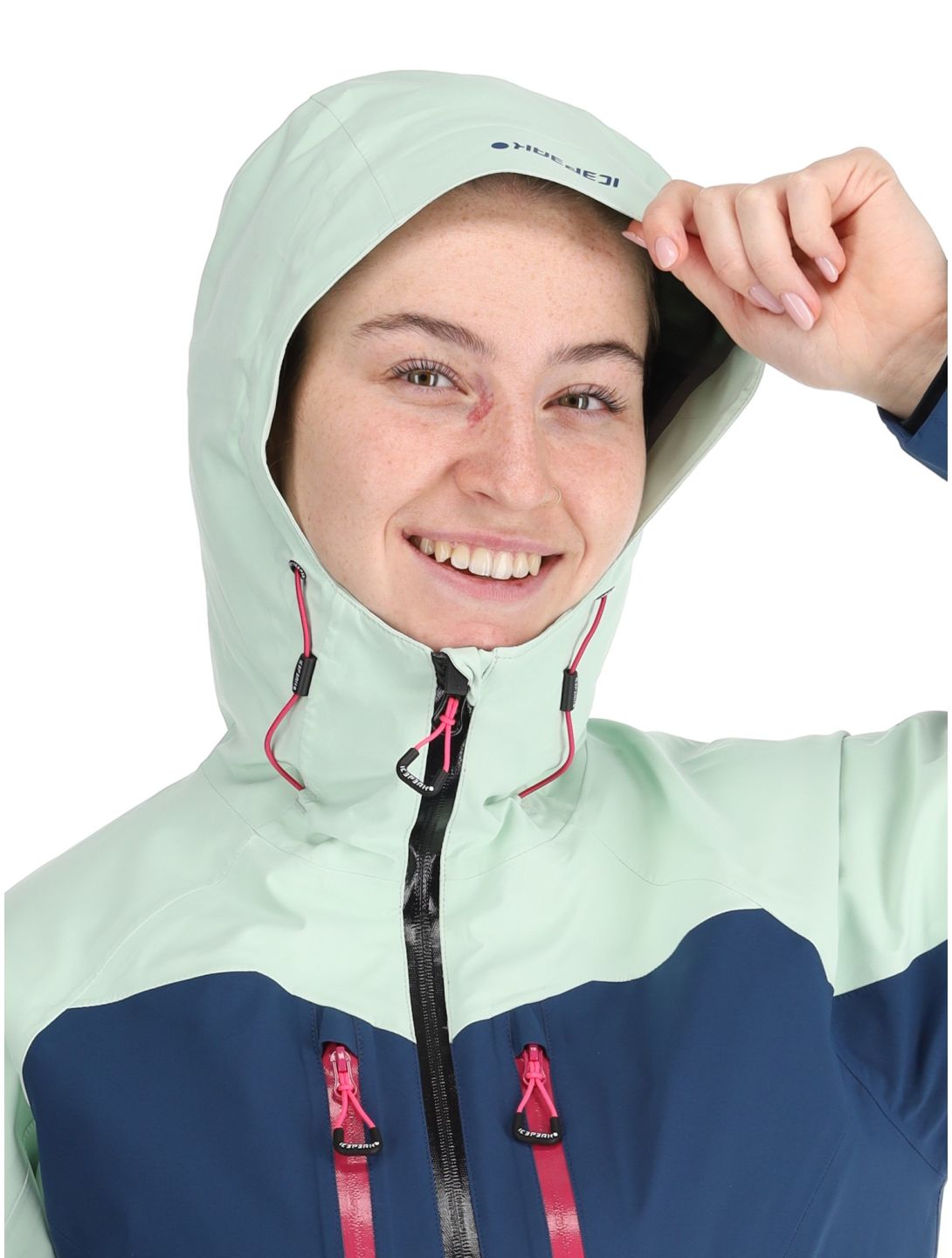 Icepeak, Datteln hardshell ski-jas dames Aloe groen 