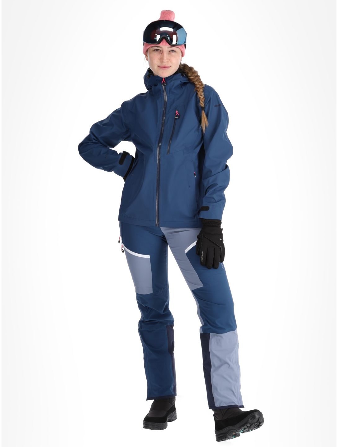 Icepeak, Deblois hardshell ski-jas dames Navy Blue blauw 