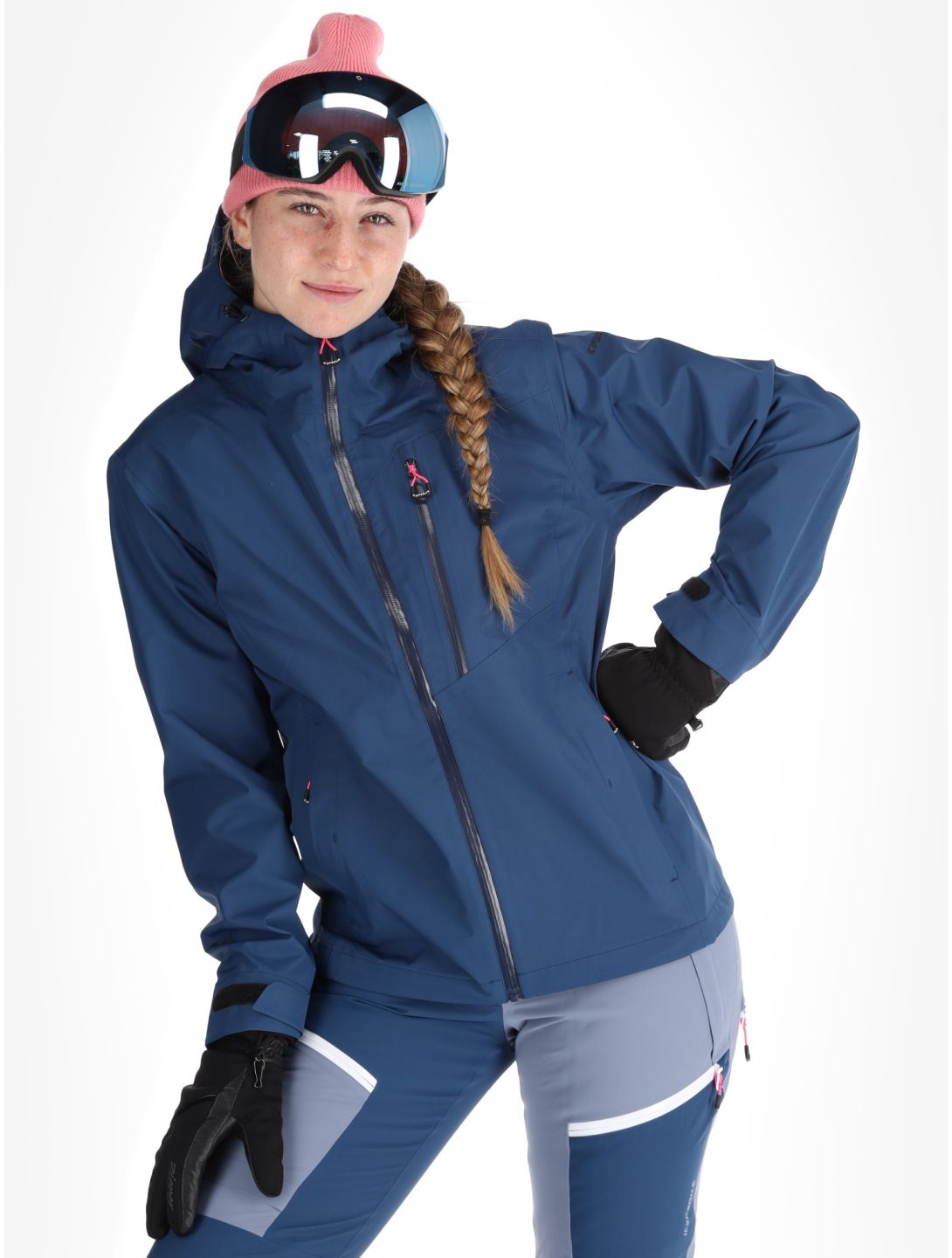 Icepeak, Deblois hardshell ski-jas dames Navy Blue blauw 