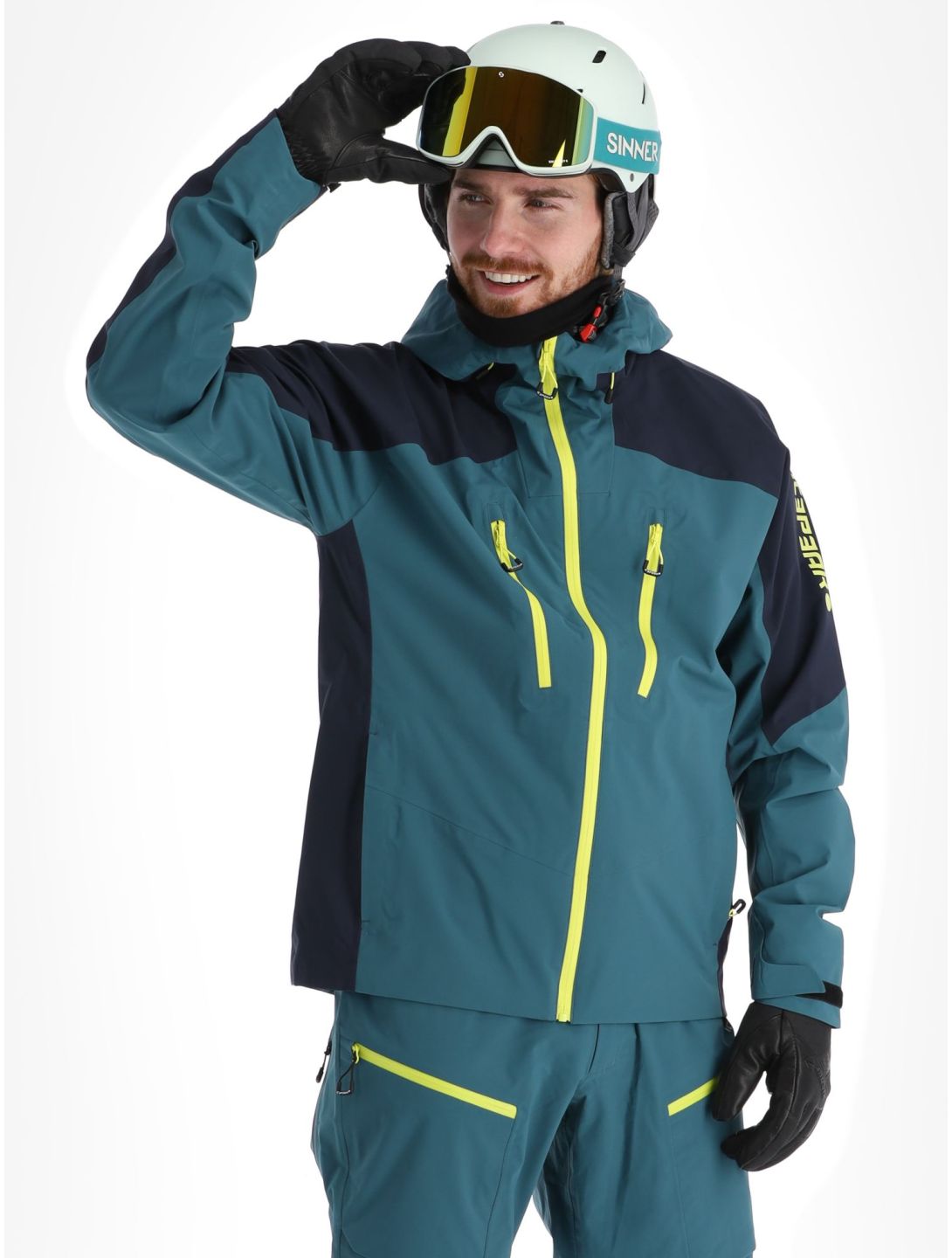 Icepeak, Decatur hardshell ski-jas heren Emerald groen 