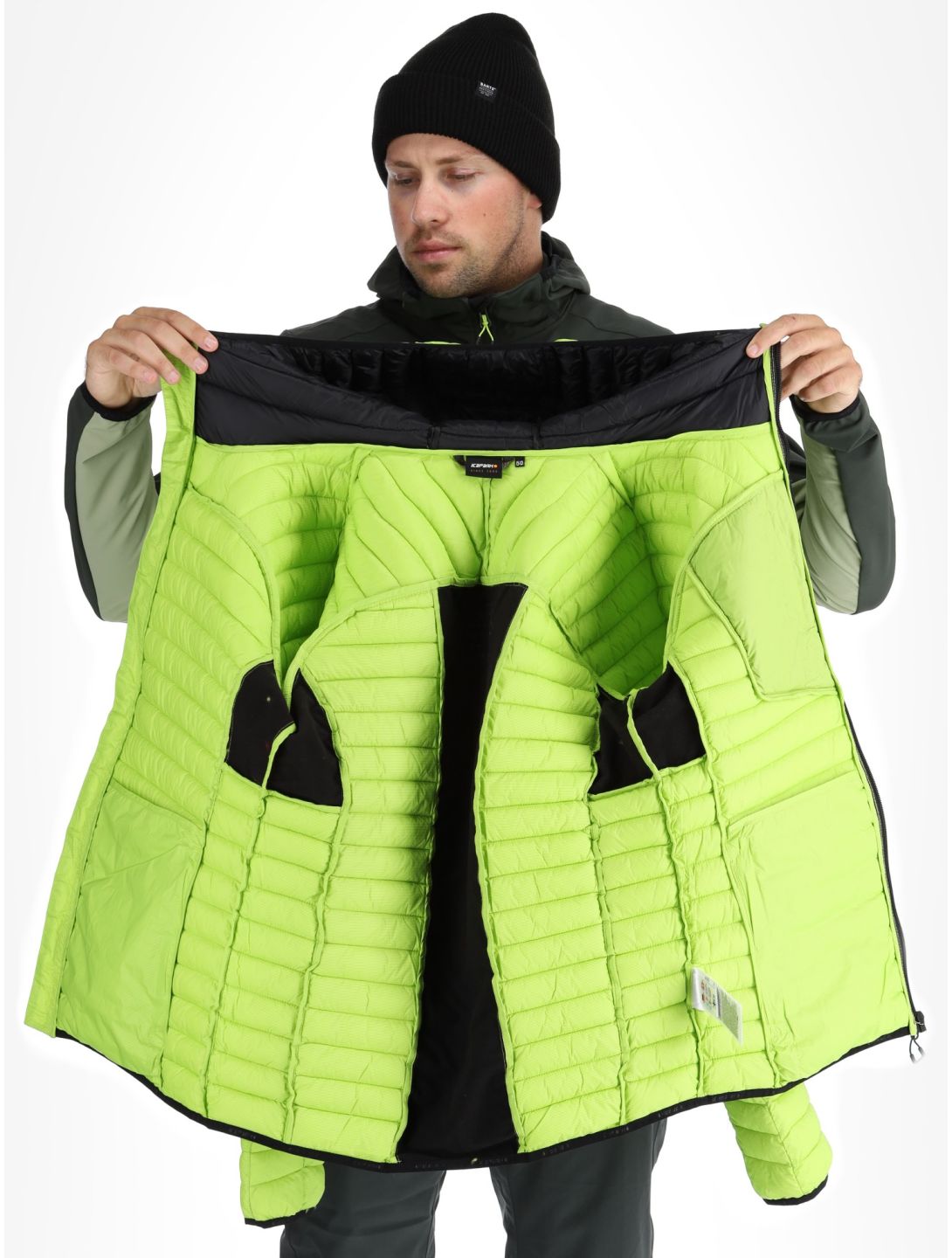 Icepeak, Dillon donsjas heren Light Green groen 