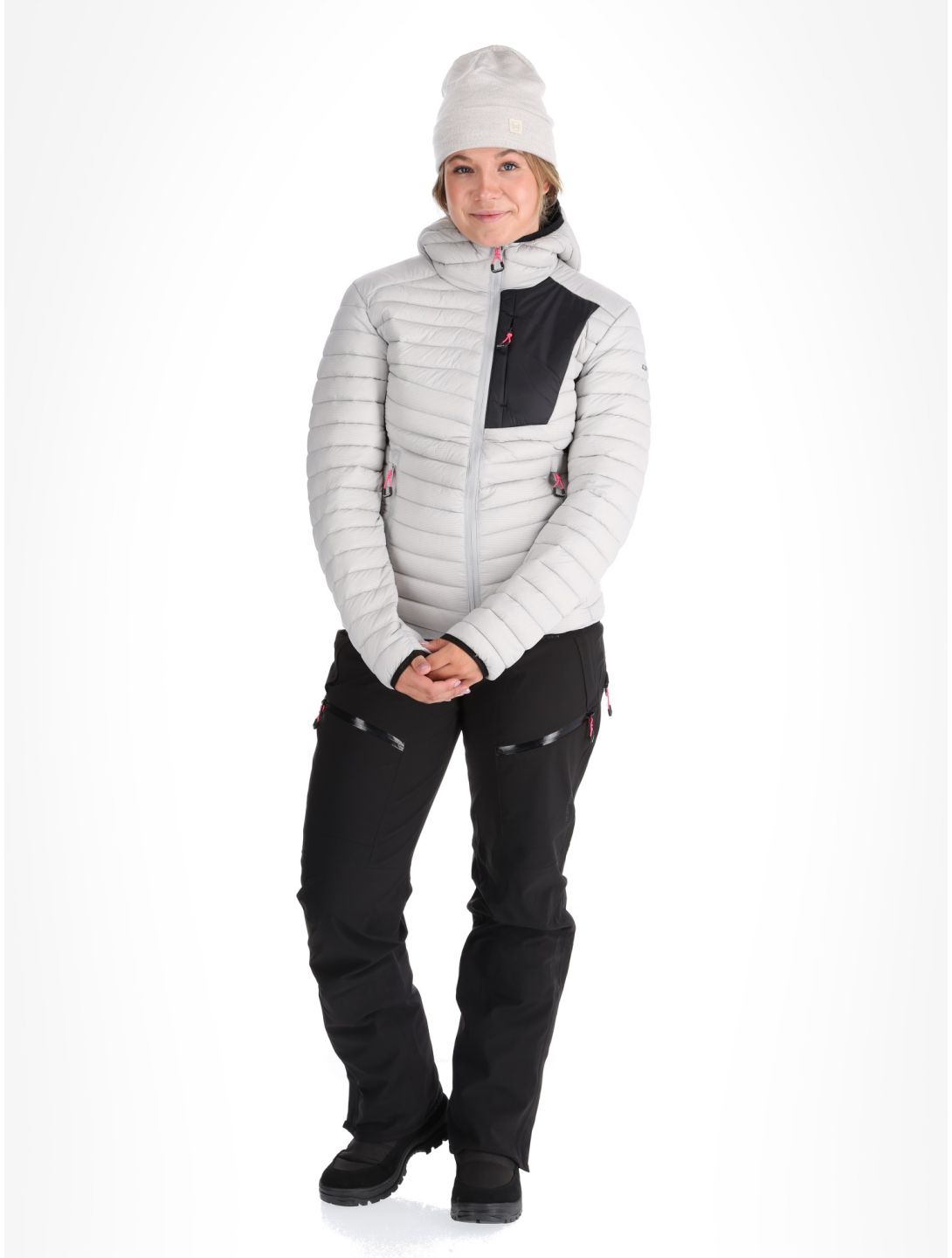 Icepeak, Dix donsjas dames Light Grey grijs 