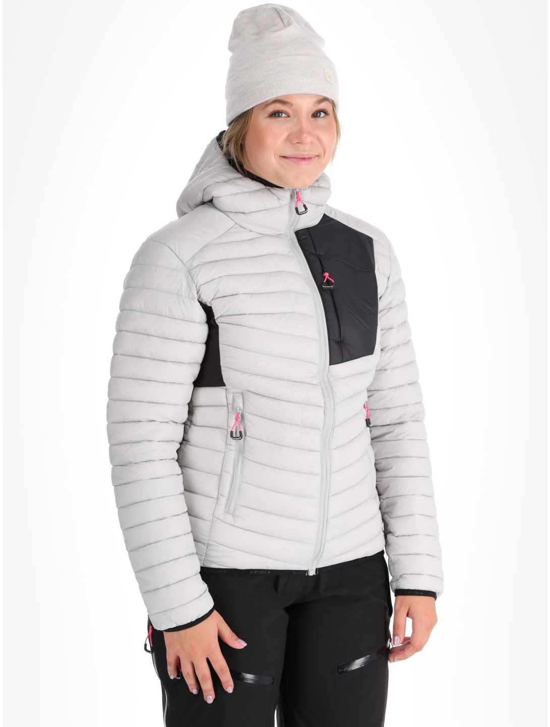 Icepeak, Dix donsjas dames Light Grey grijs 