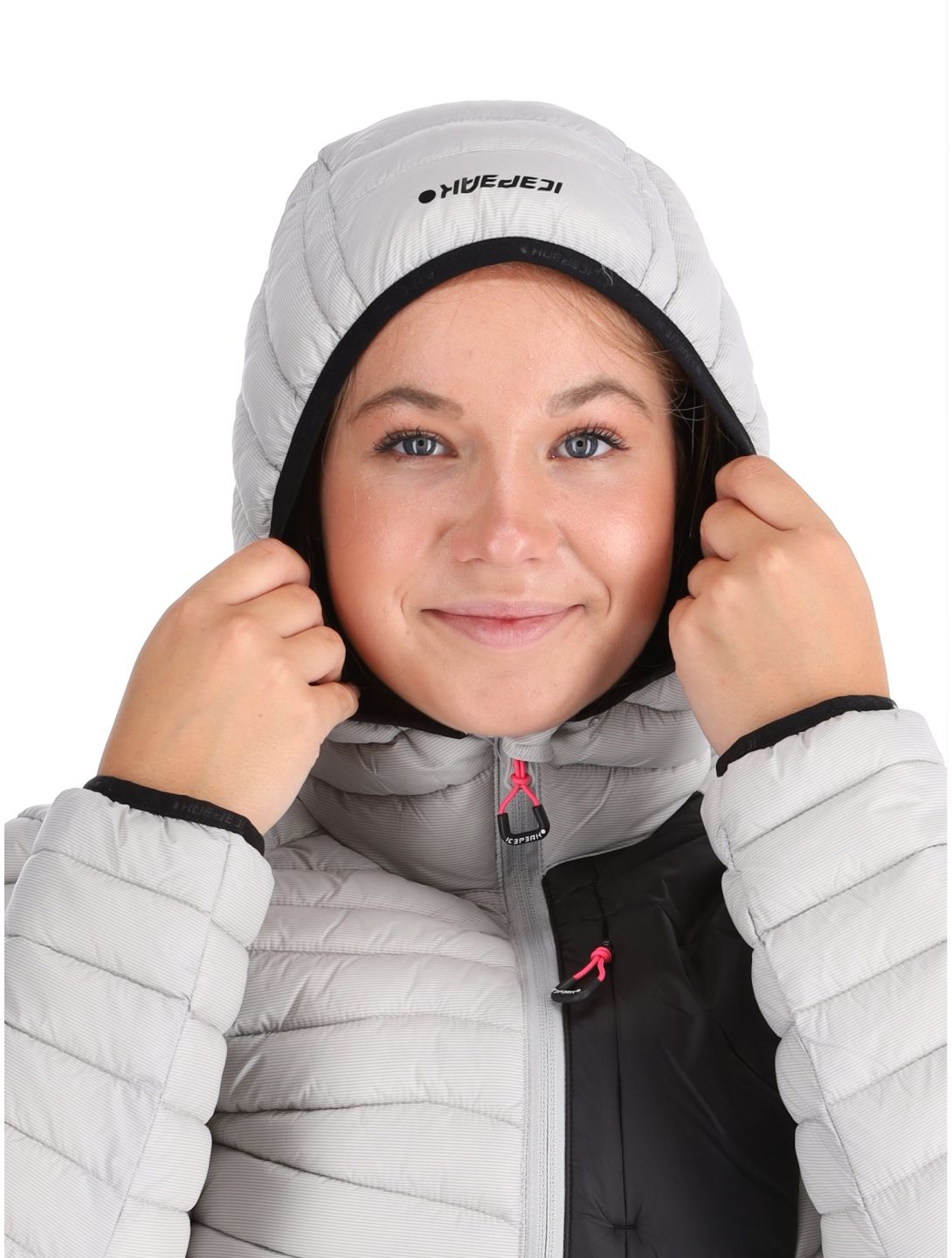 Icepeak, Dix donsjas dames Light Grey grijs 