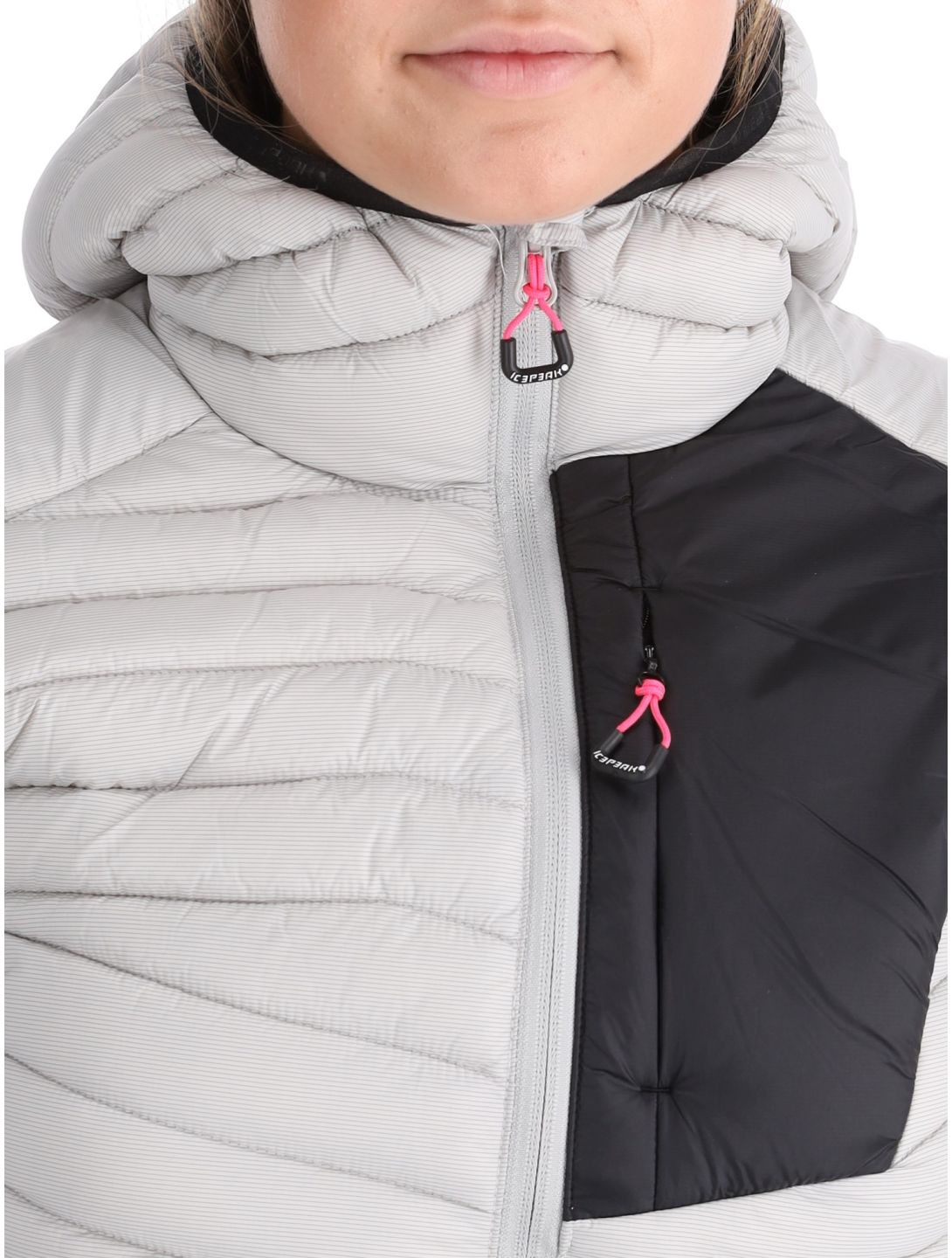 Icepeak, Dix donsjas dames Light Grey grijs 