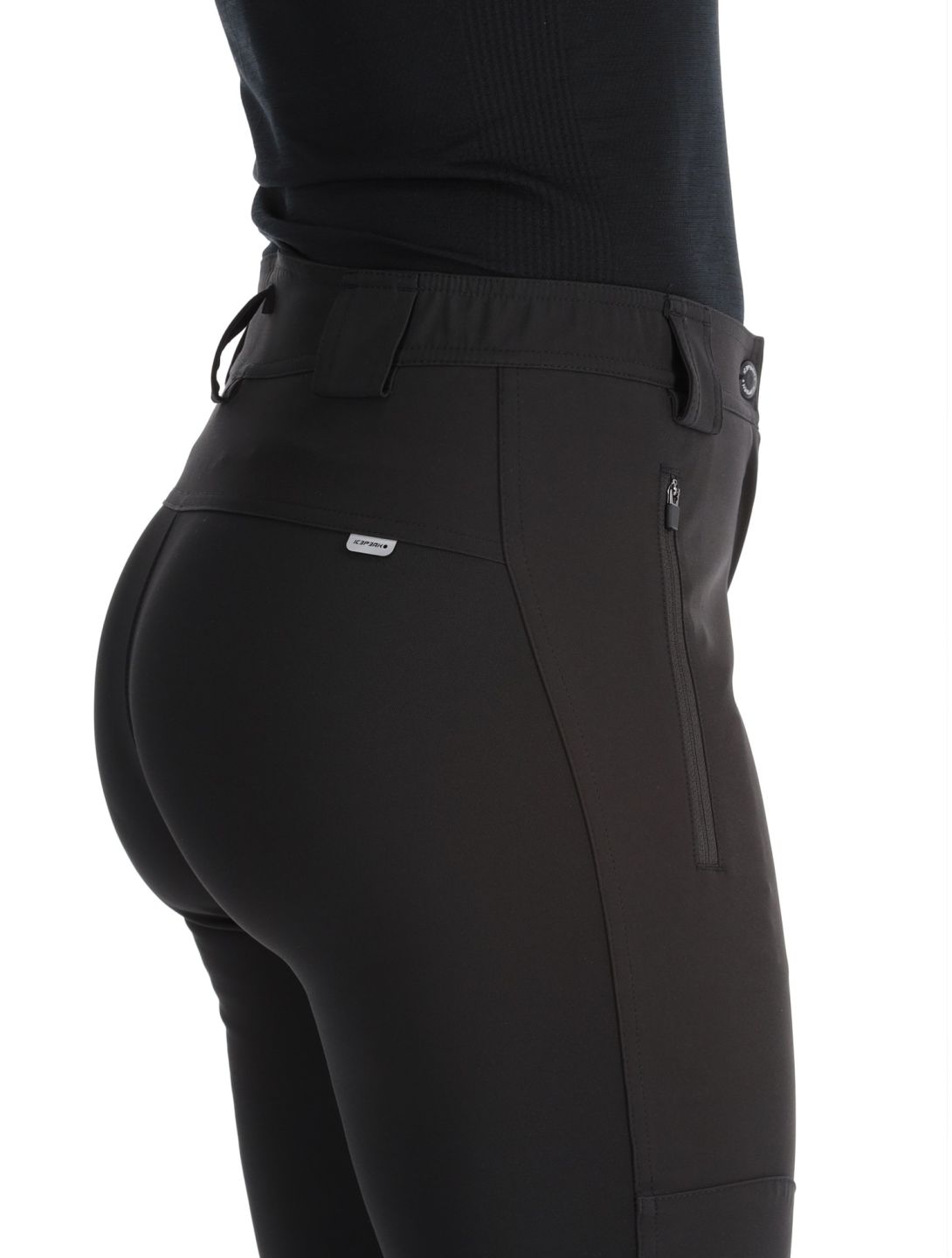 Icepeak, Doral softshell skibroek dames Basic Black zwart 