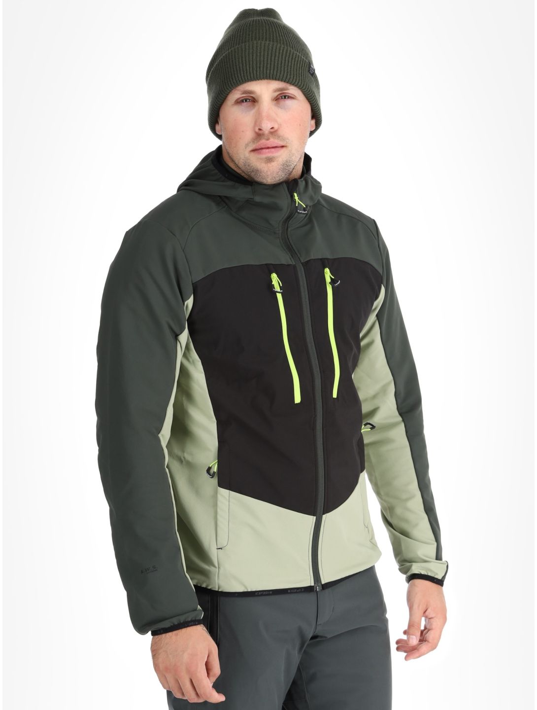 Icepeak, Durham softshell ski-jas heren Asparagus groen 