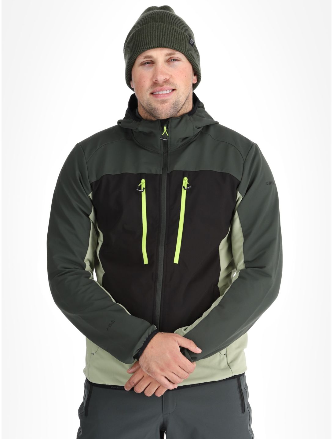 Icepeak, Durham softshell ski-jas heren Asparagus groen 