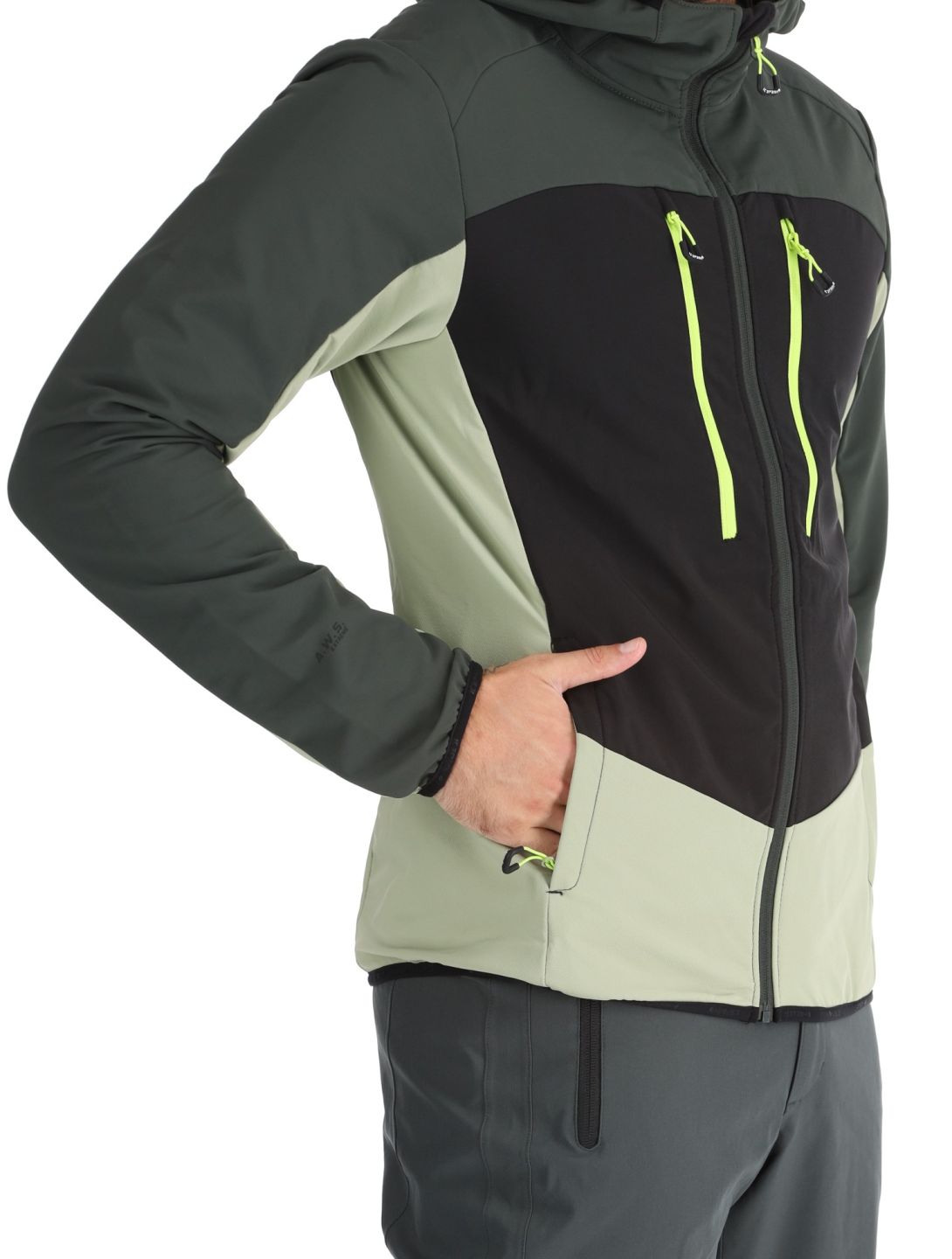 Icepeak, Durham softshell ski-jas heren Asparagus groen 